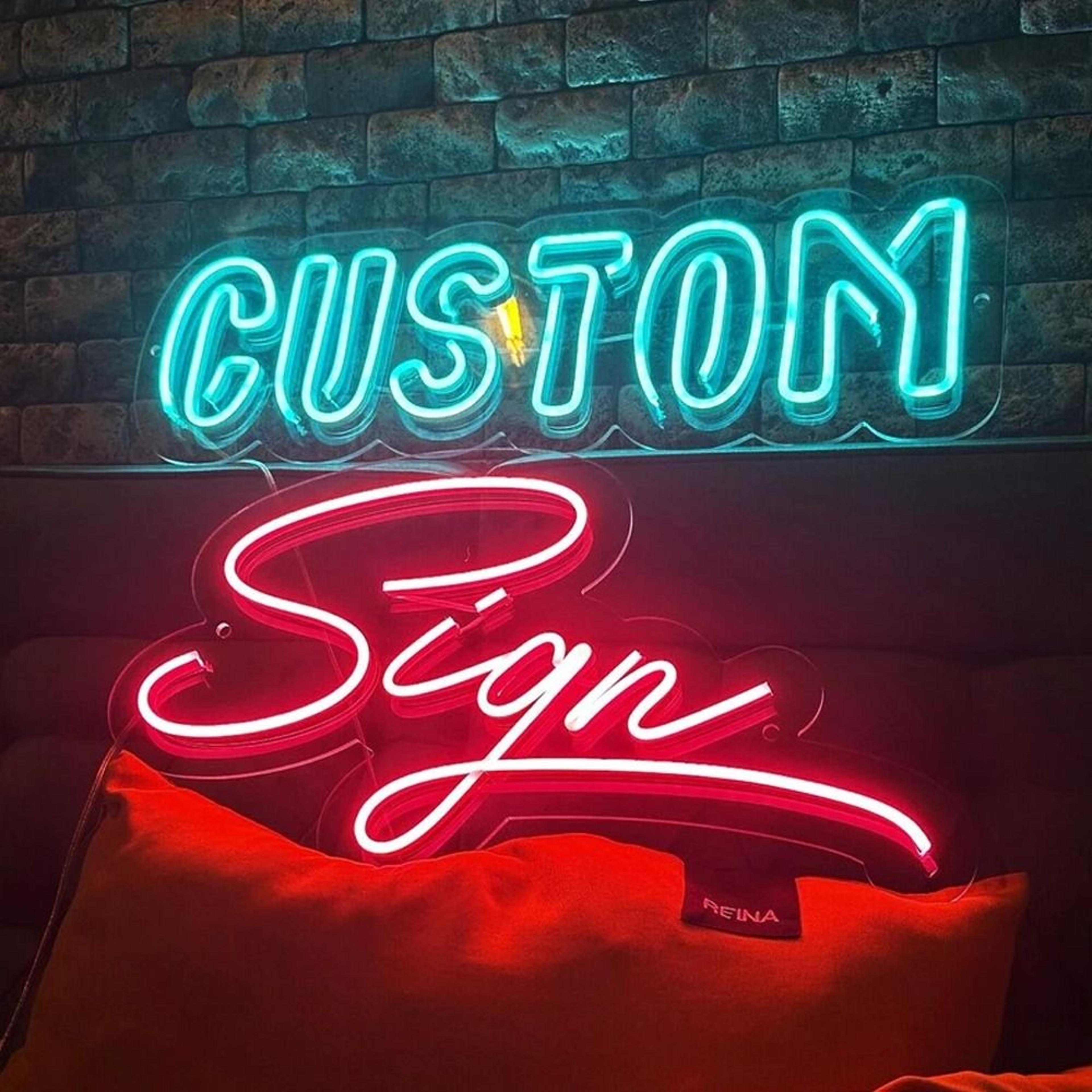 custom dimmable led neon sign