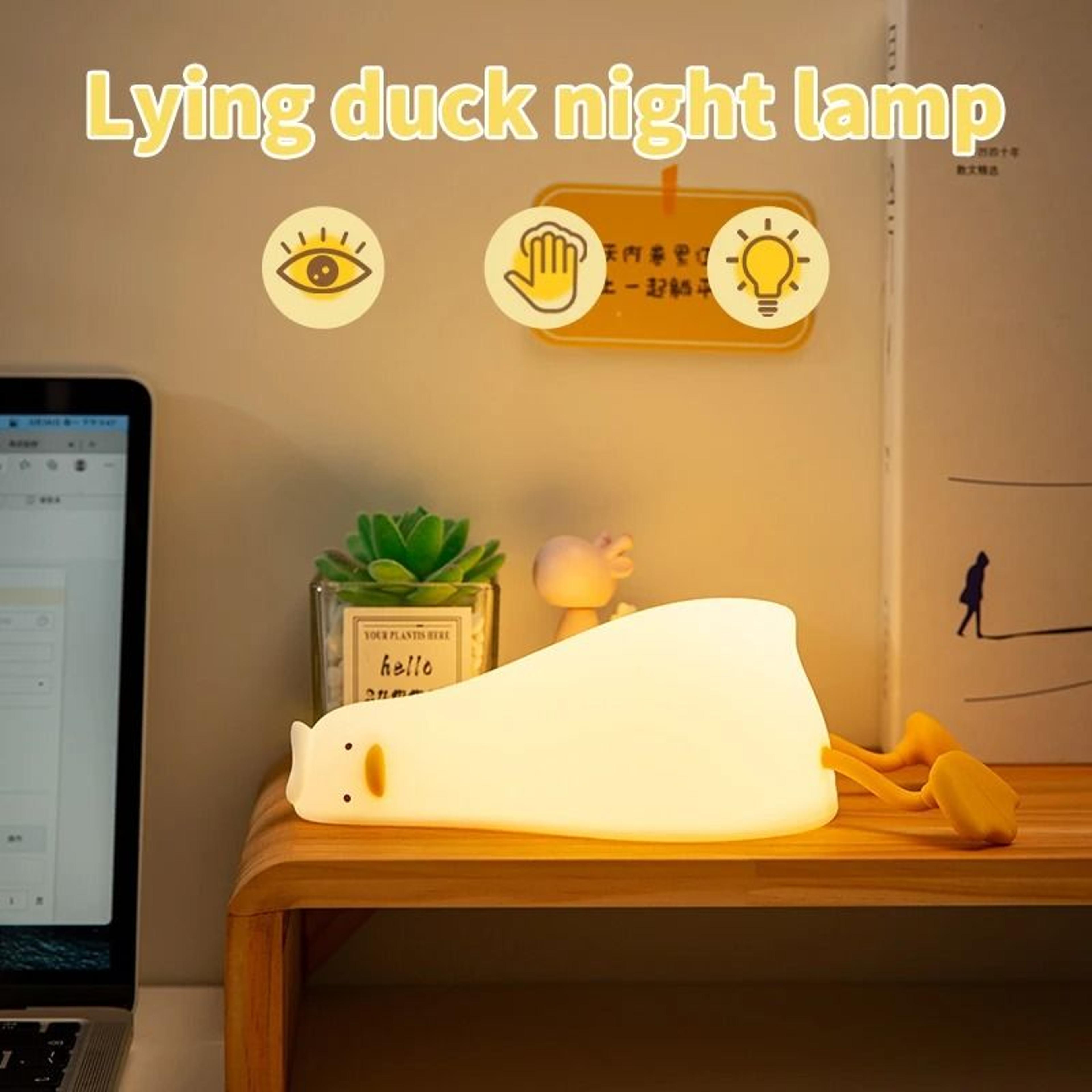 sleepy duck silicone night light