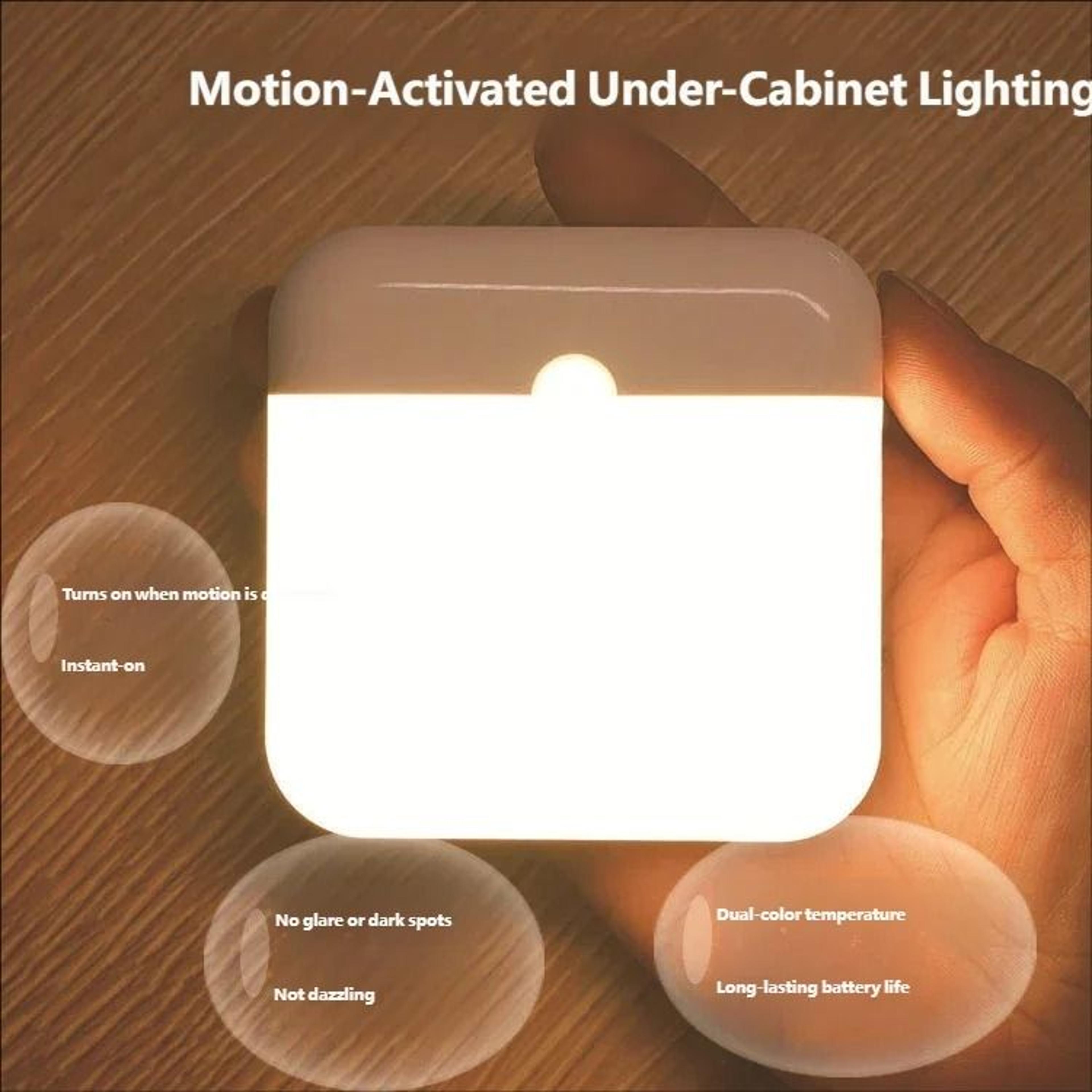 square rechargeable motion sensor light