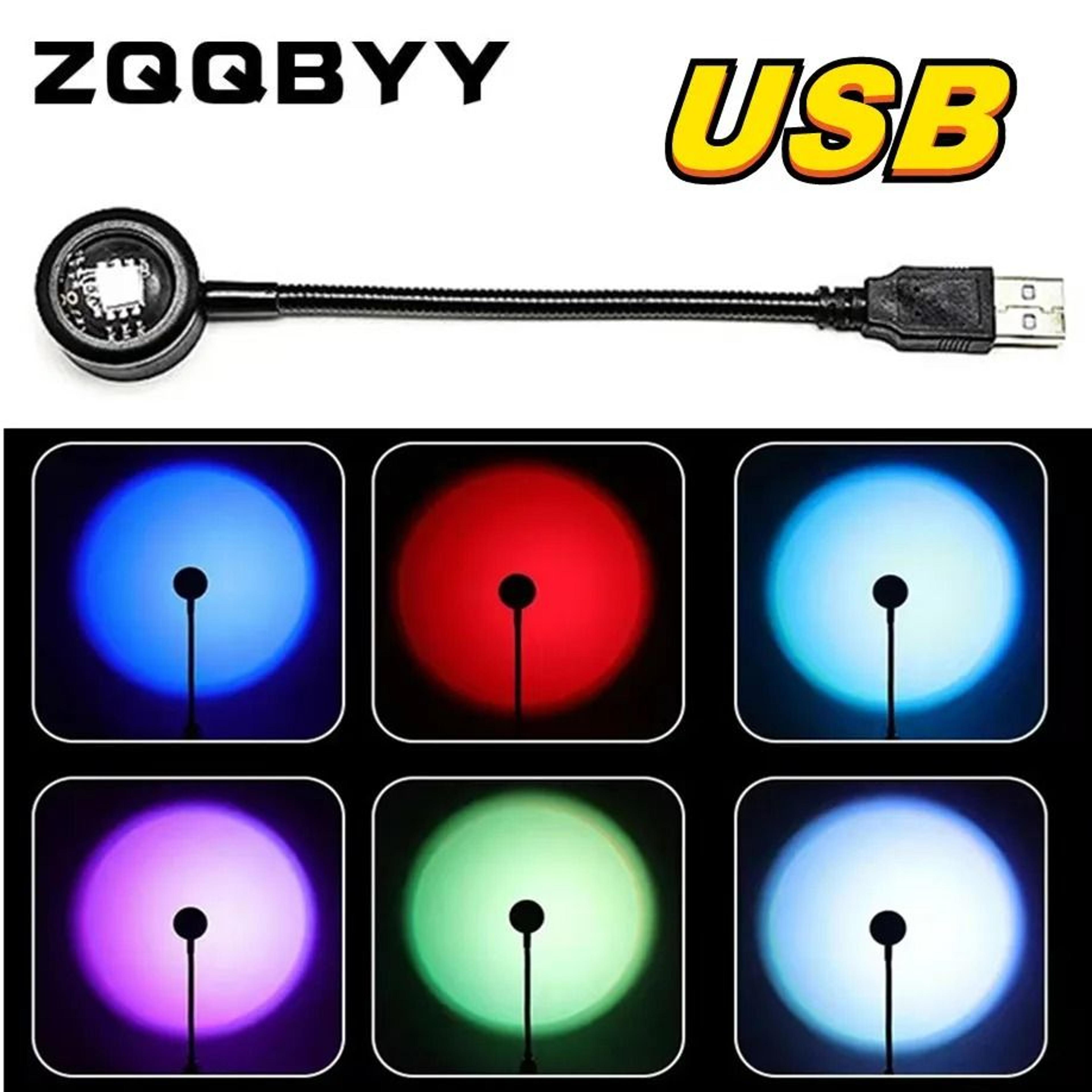 auradusk rainbow sunset projector lamp