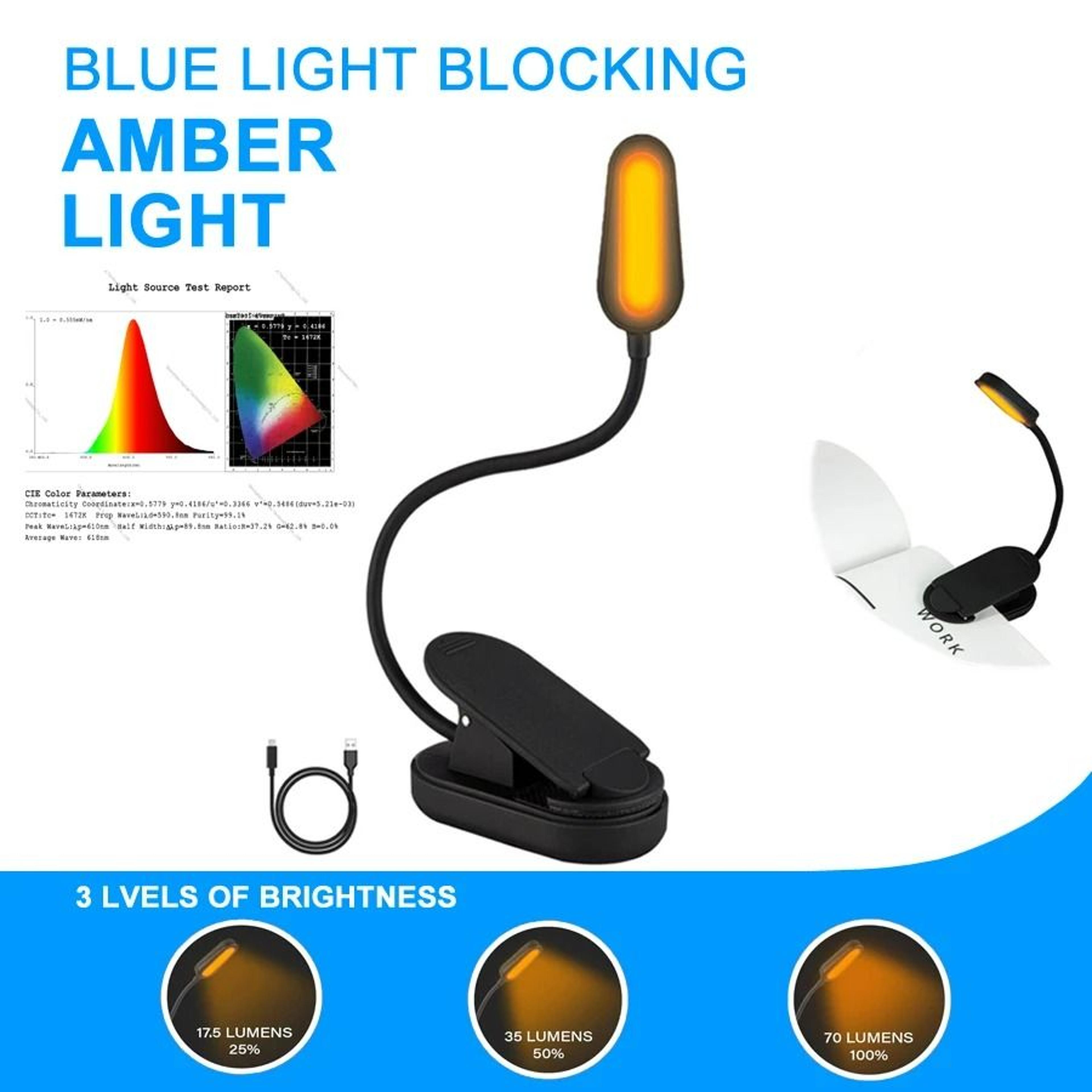 amberease rechargeable reading light