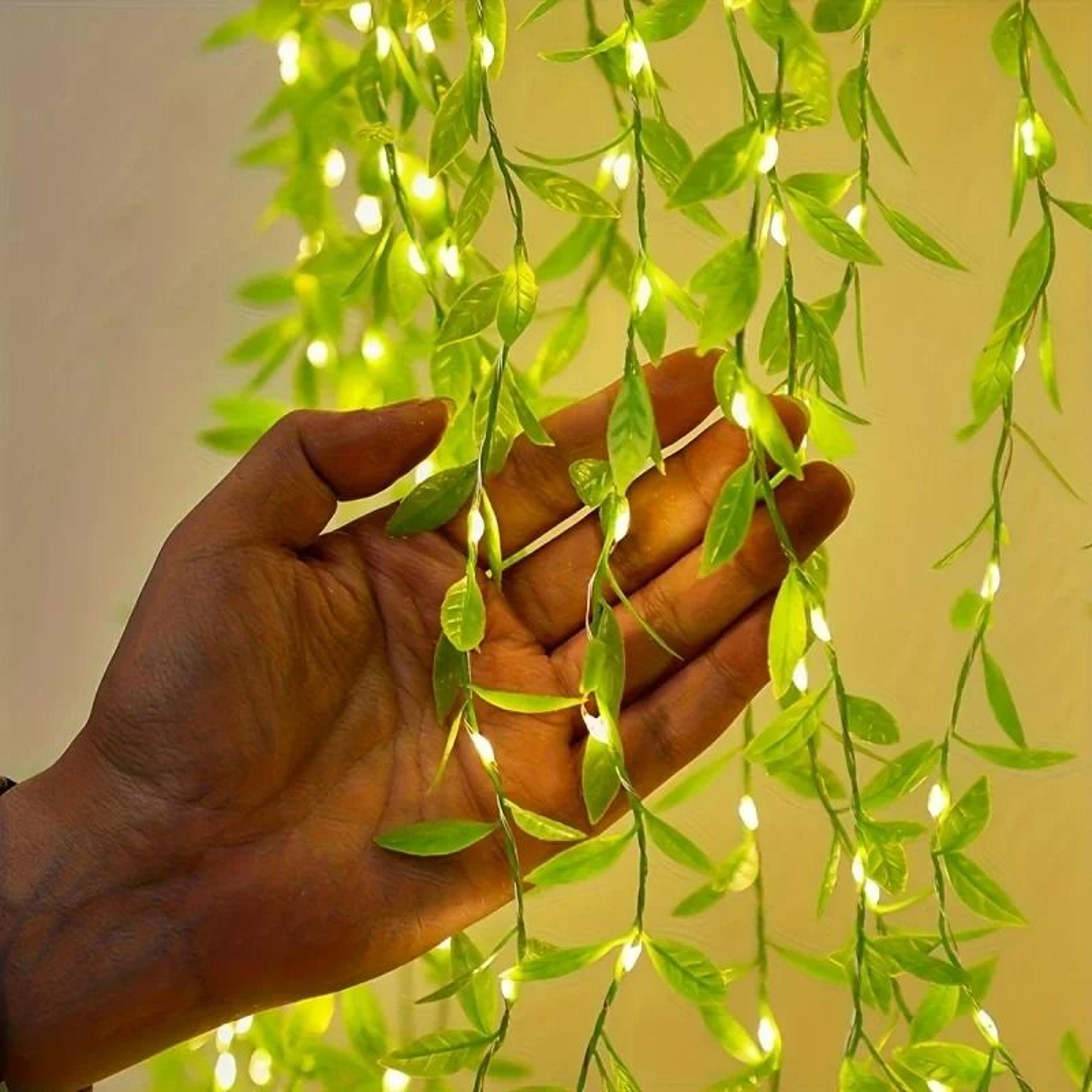 willowglow 20 led leaf copper wire fairy string lights