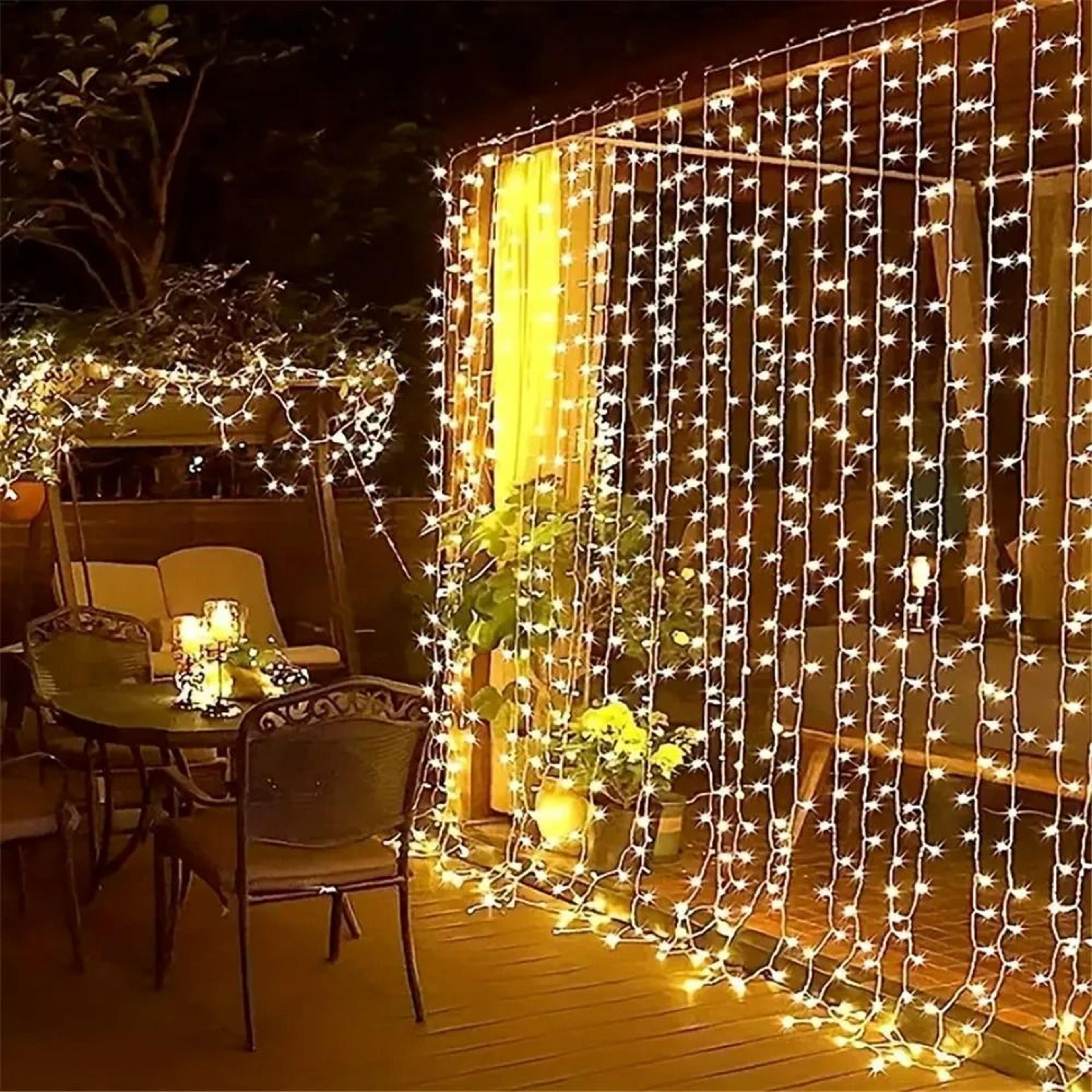 glowharbor usb led curtain lights with 8 modes