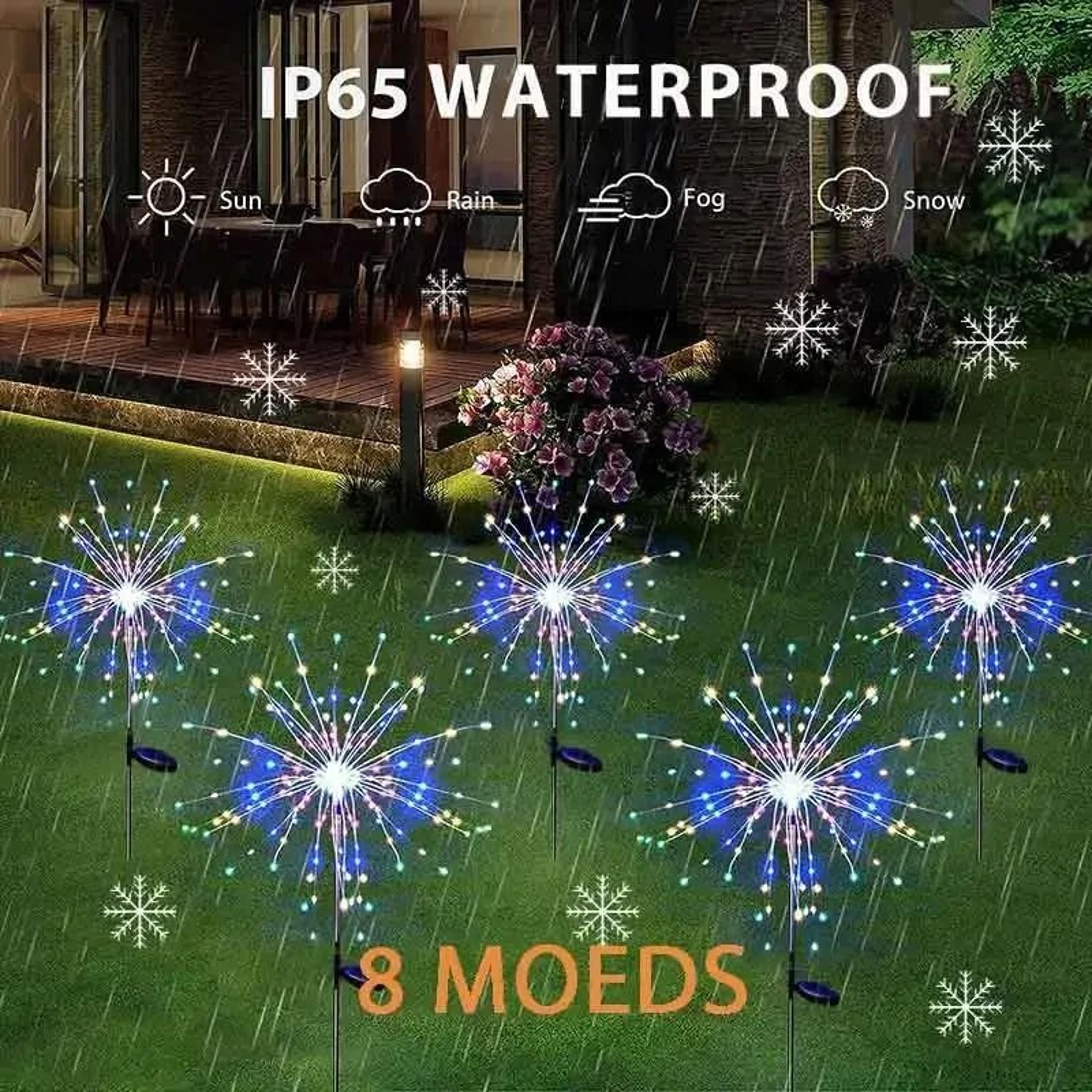 dandelume solar firework lamp