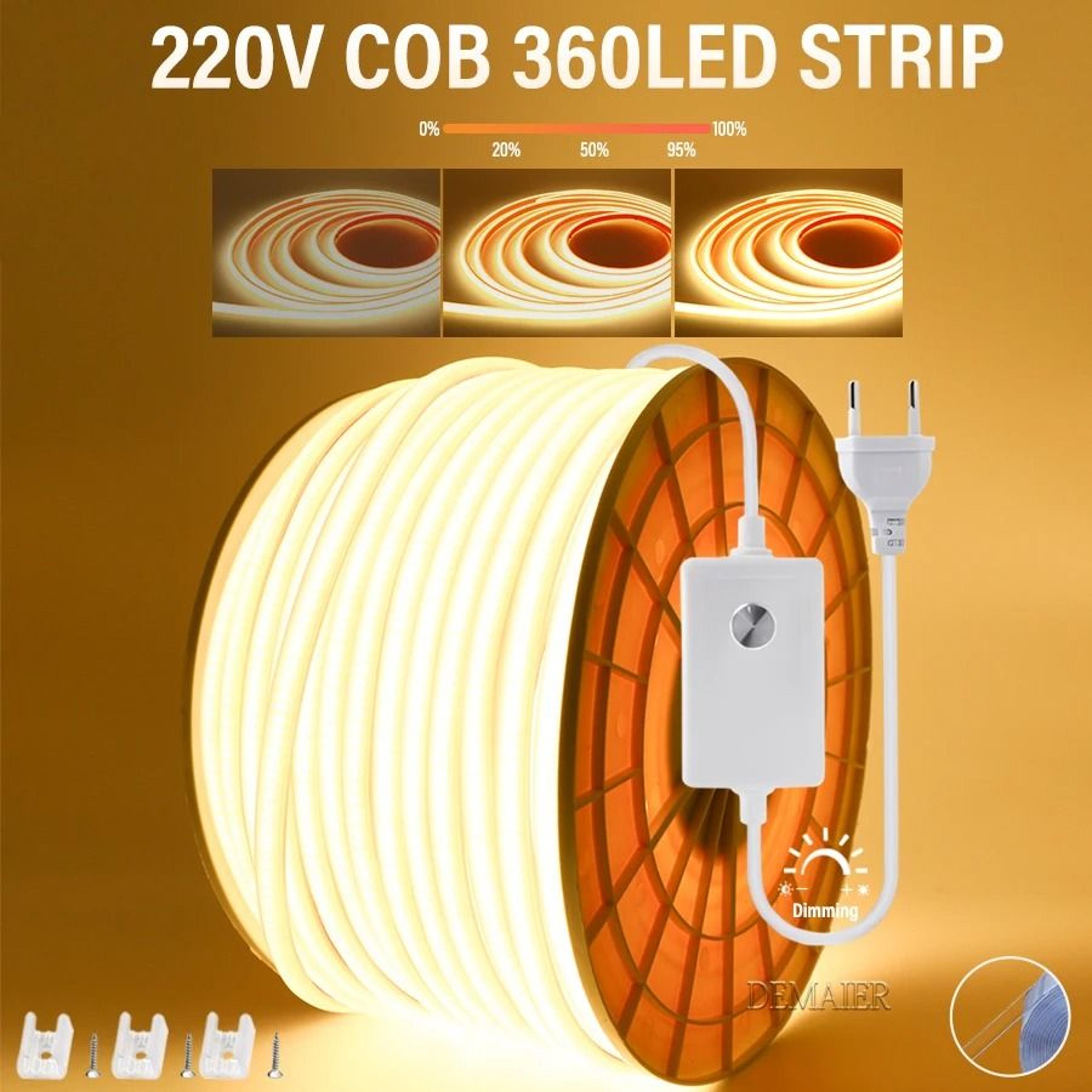 continuglow cob light strip