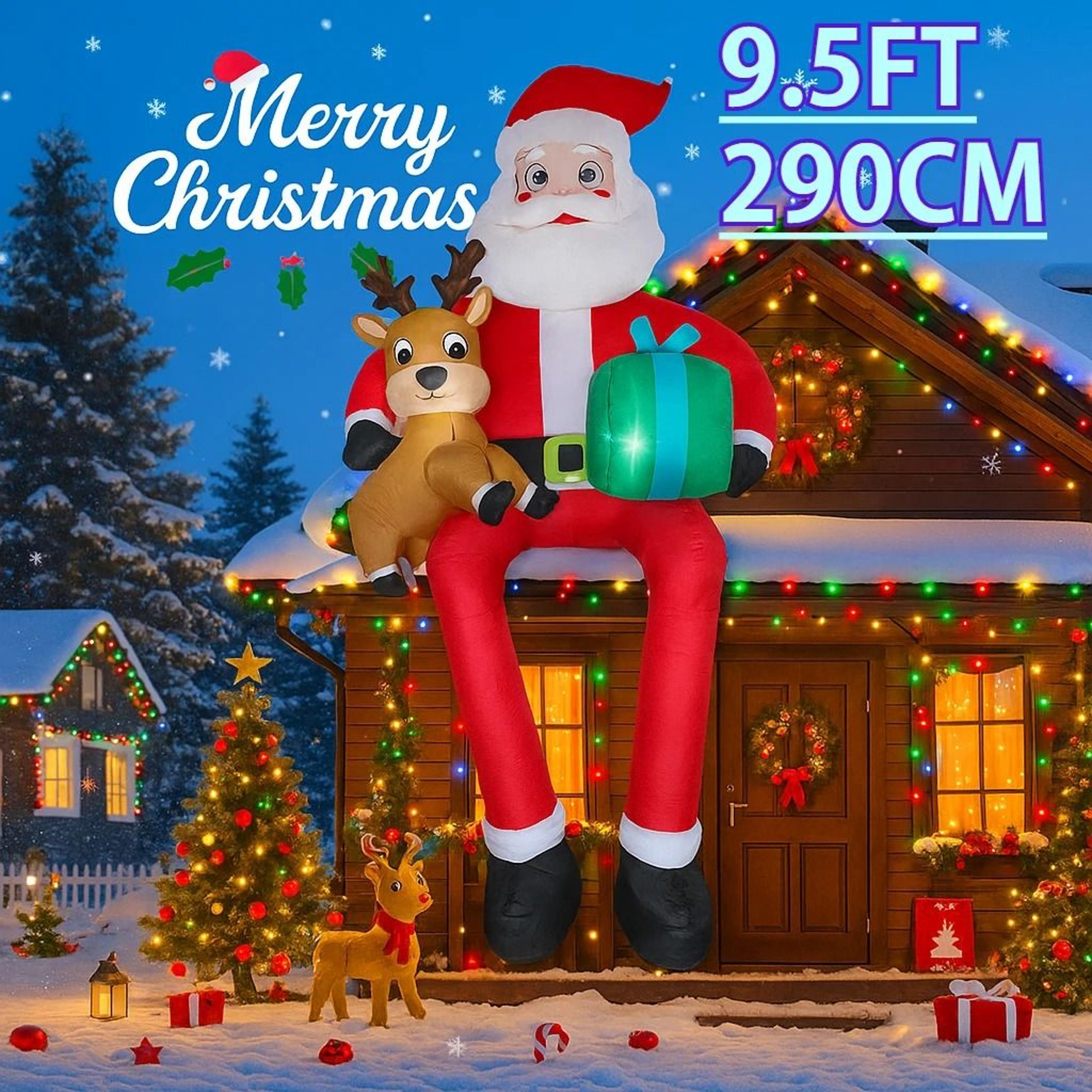 jollyride santa yard inflatable