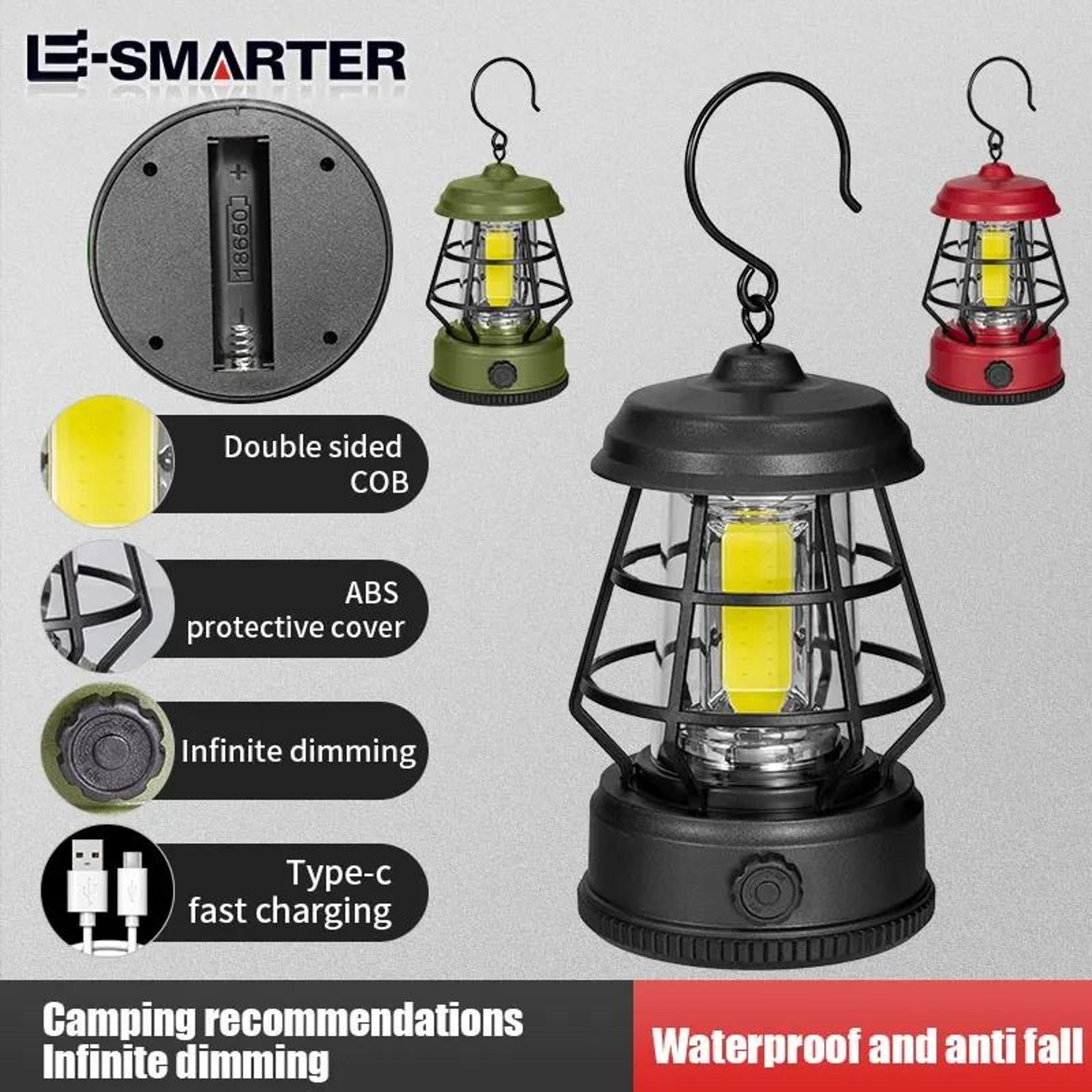 lumora stepless cob camping lantern