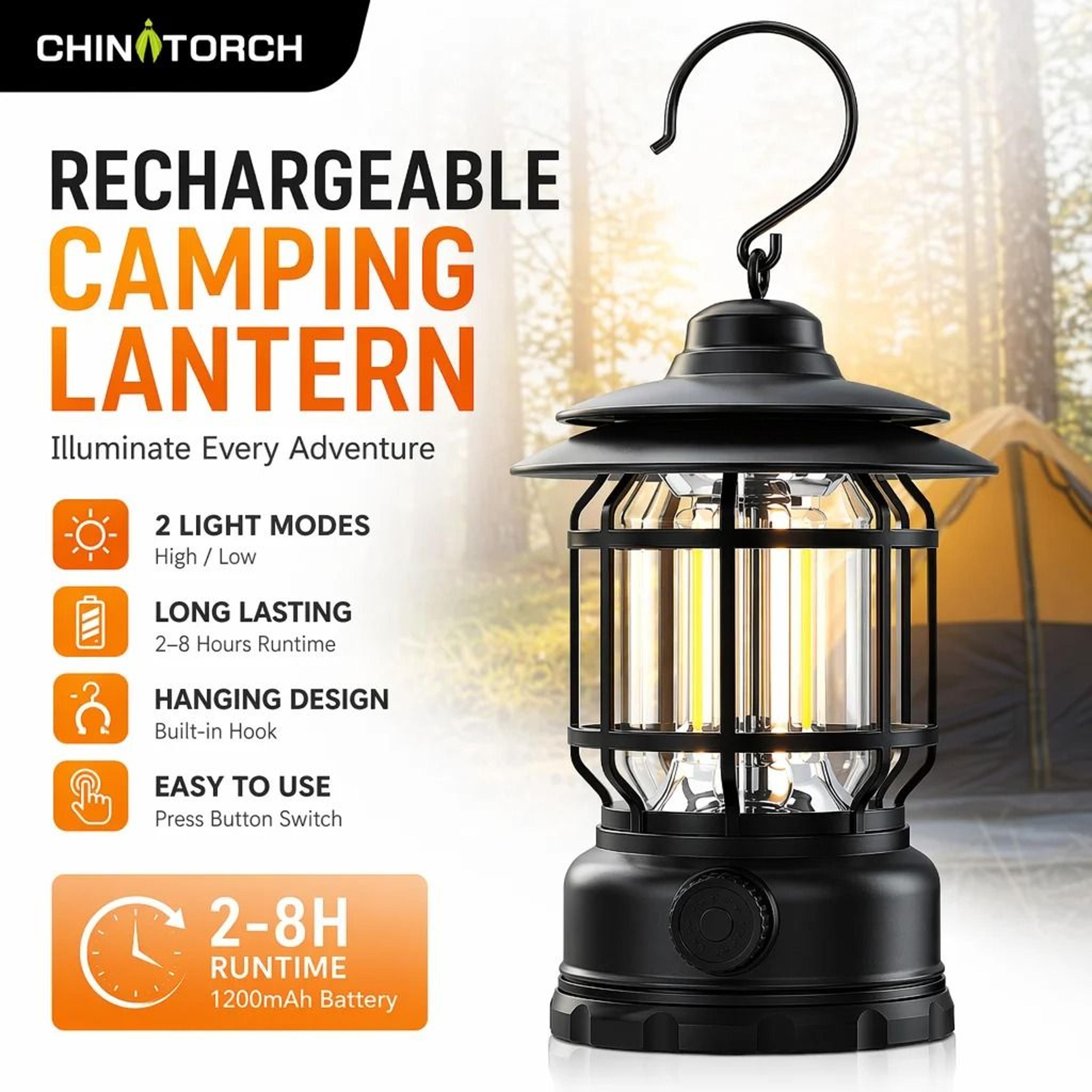 trailora dimmable camping lantern