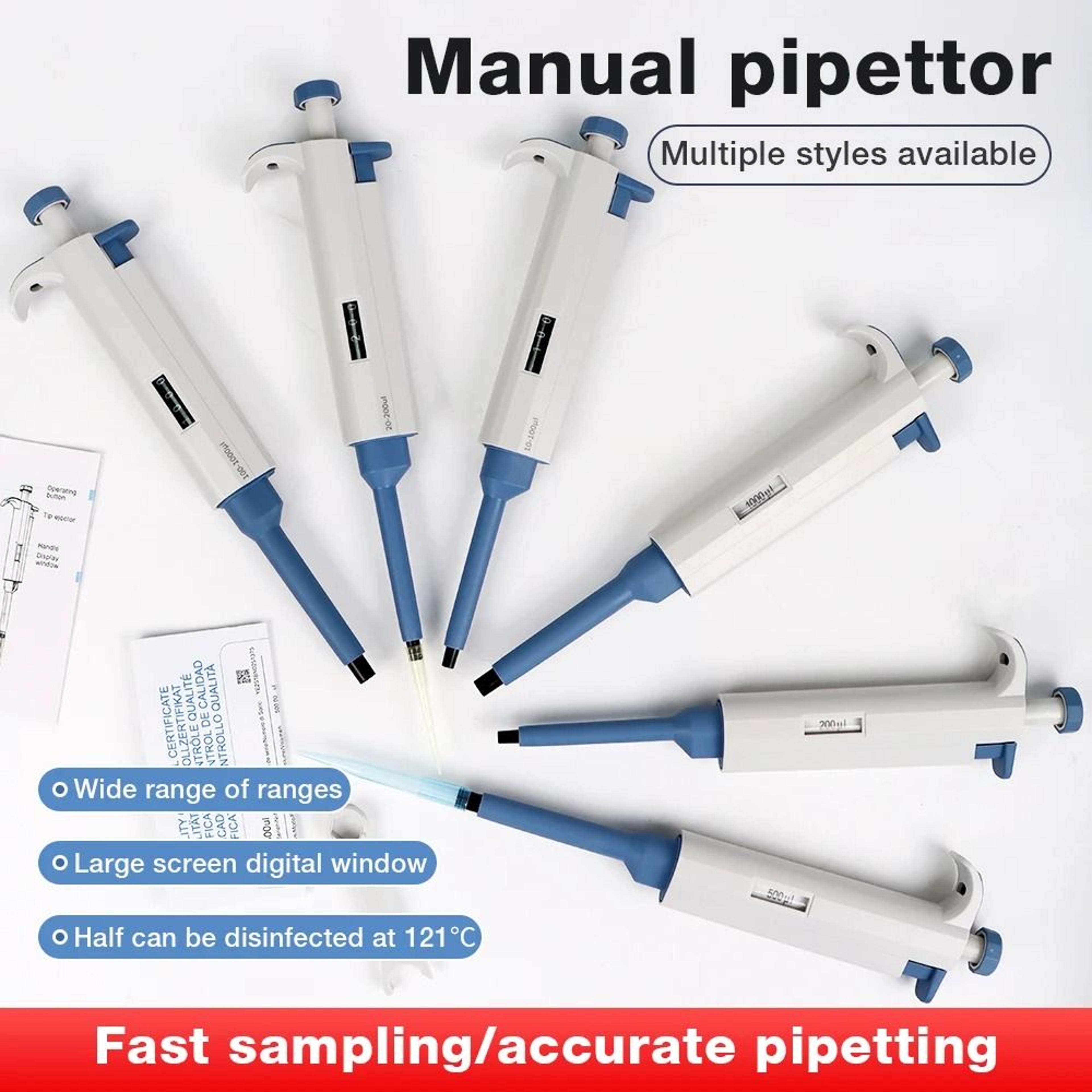 precisionflow adjustable laboratory micropipette
