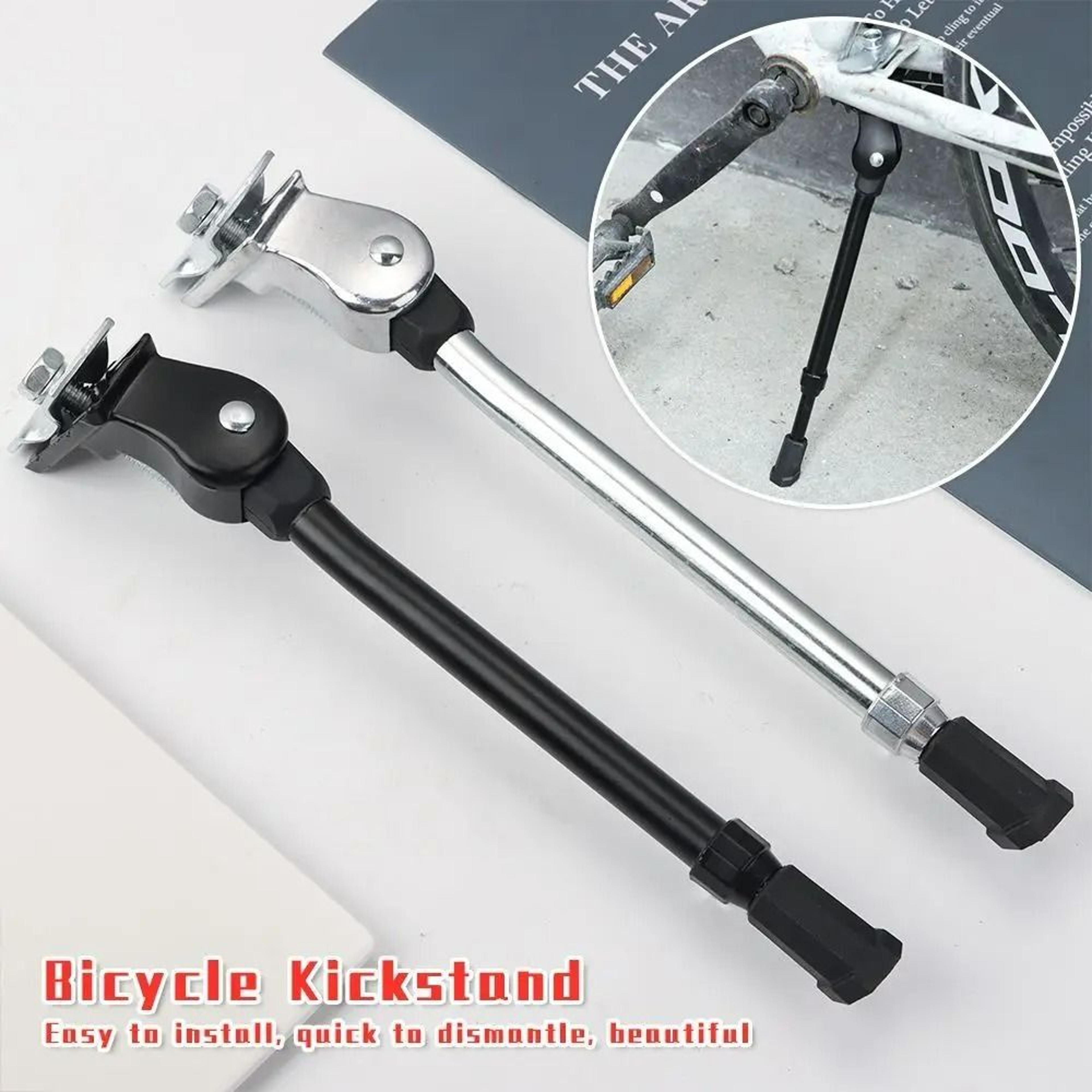 heavy-duty adjustable aluminum alloy bike kickstand for mountain & road bicycles
