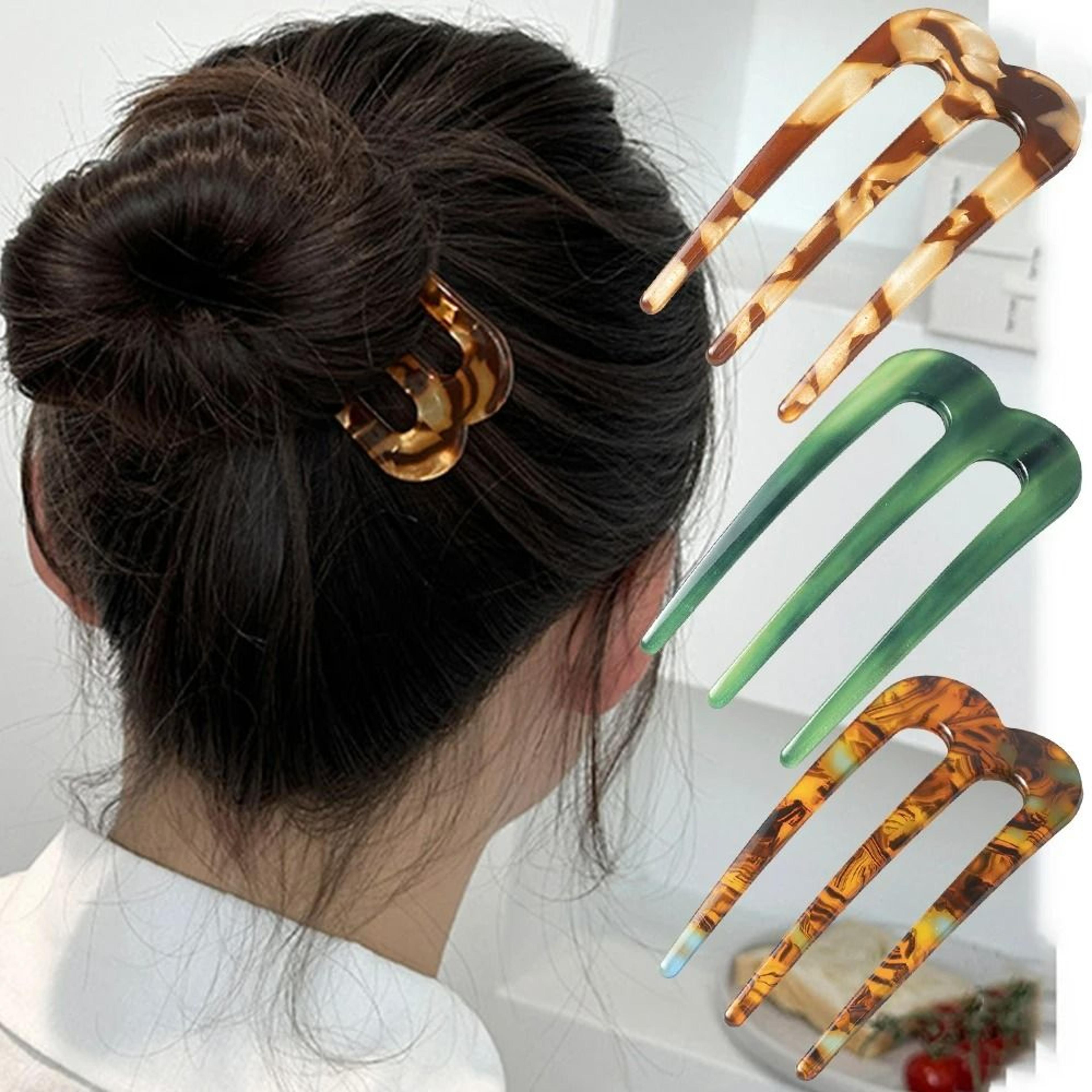 lunacurve three prong hair fork