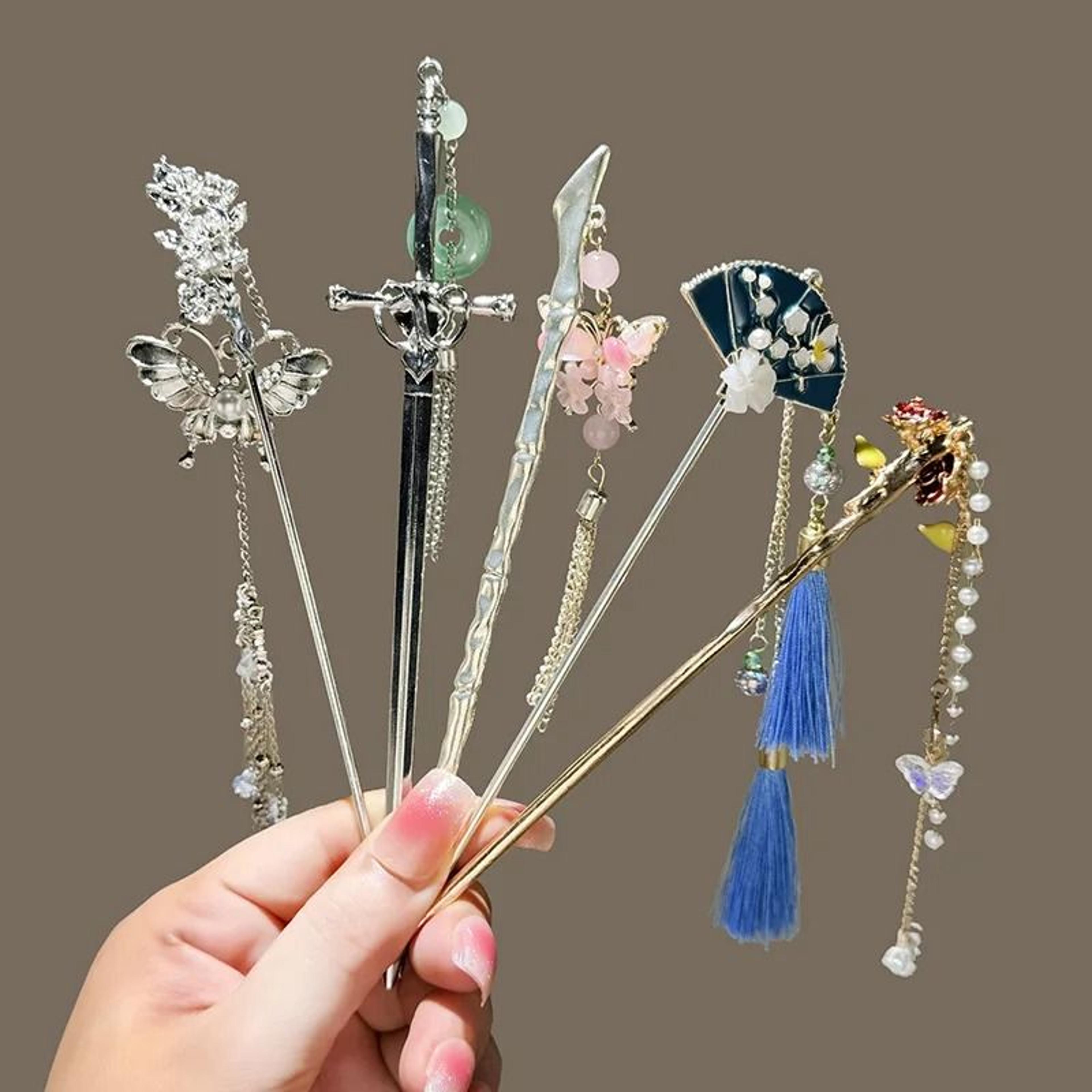 dynastyblade tassel hair stick