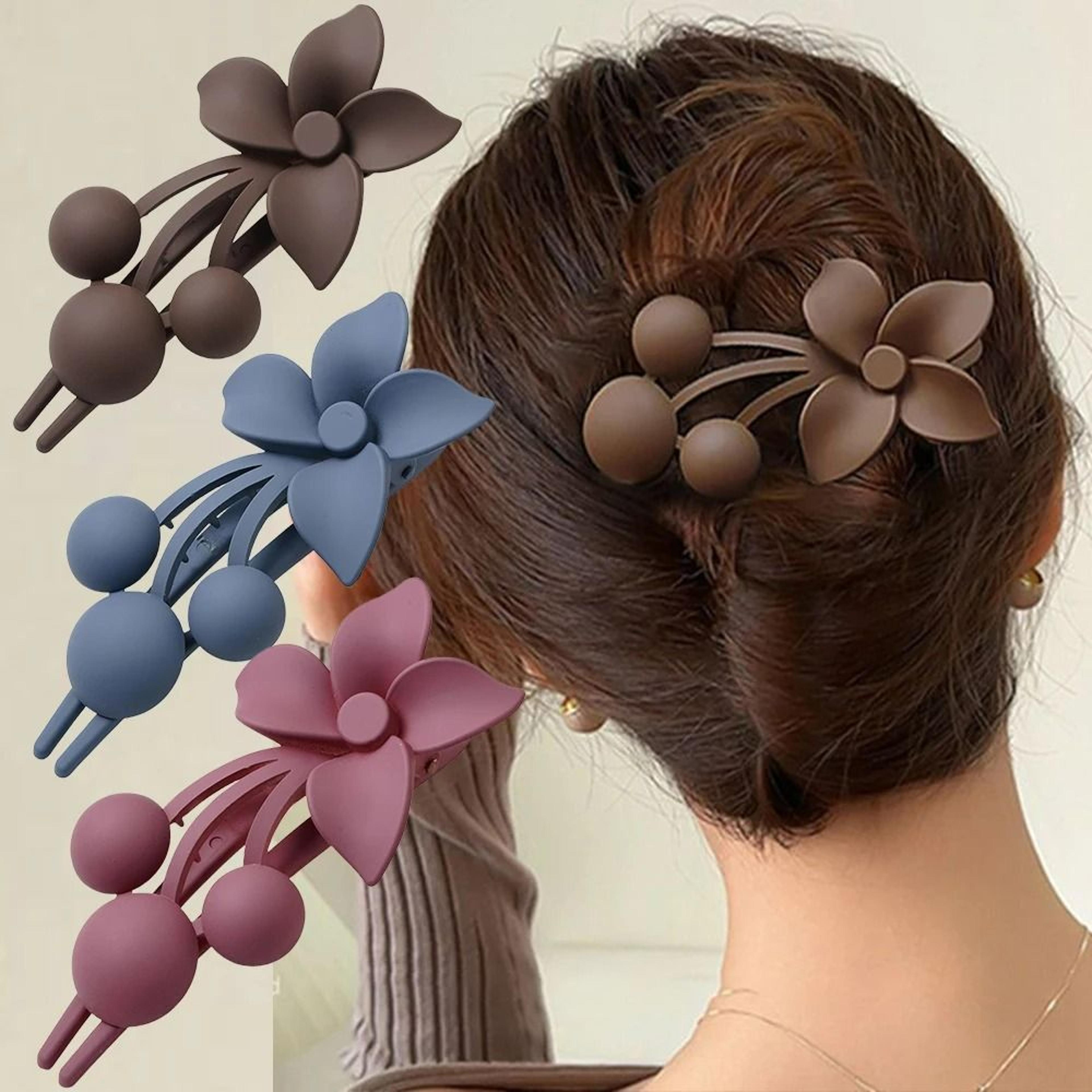 frostbloom flower hair claw