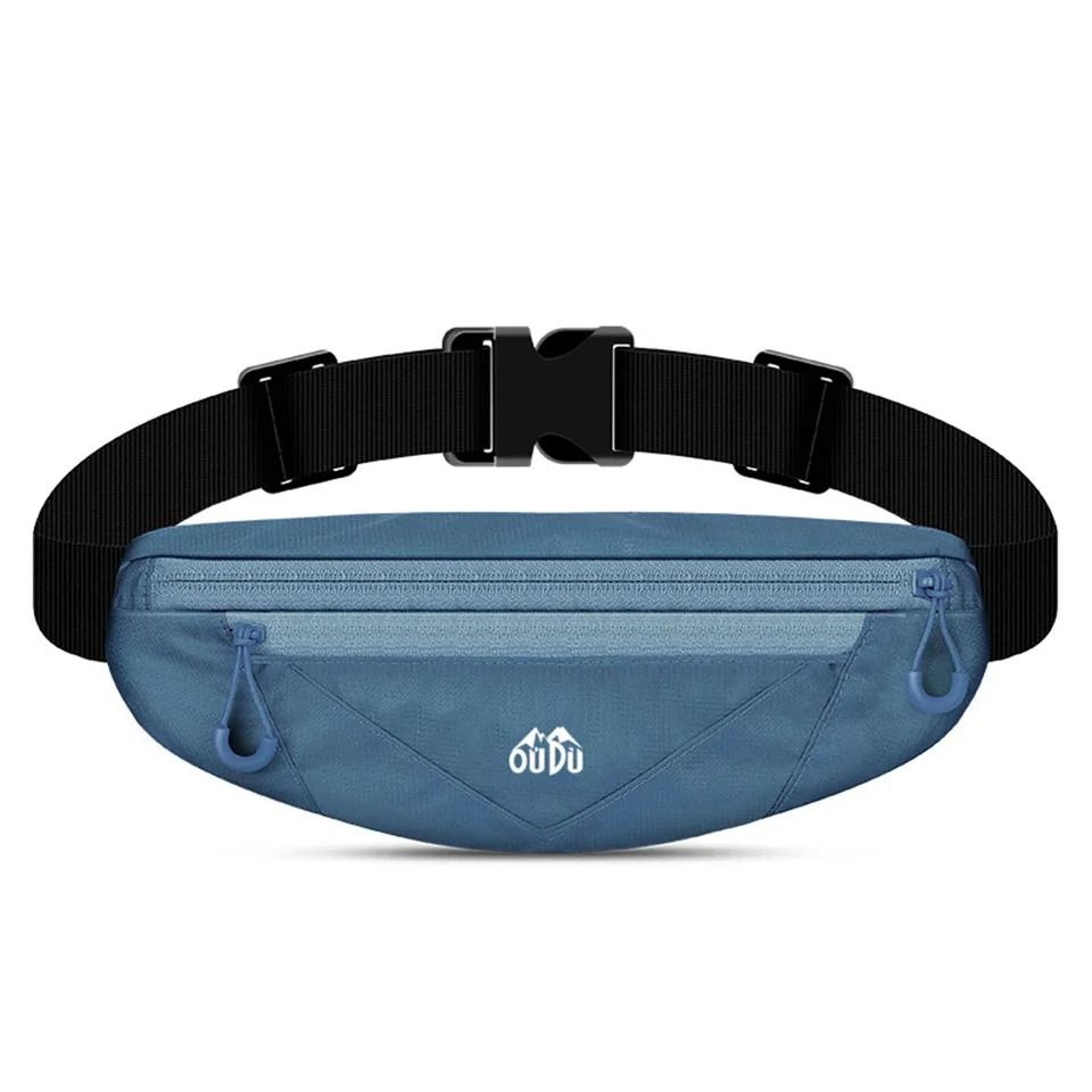 strideflex double zipper running belt