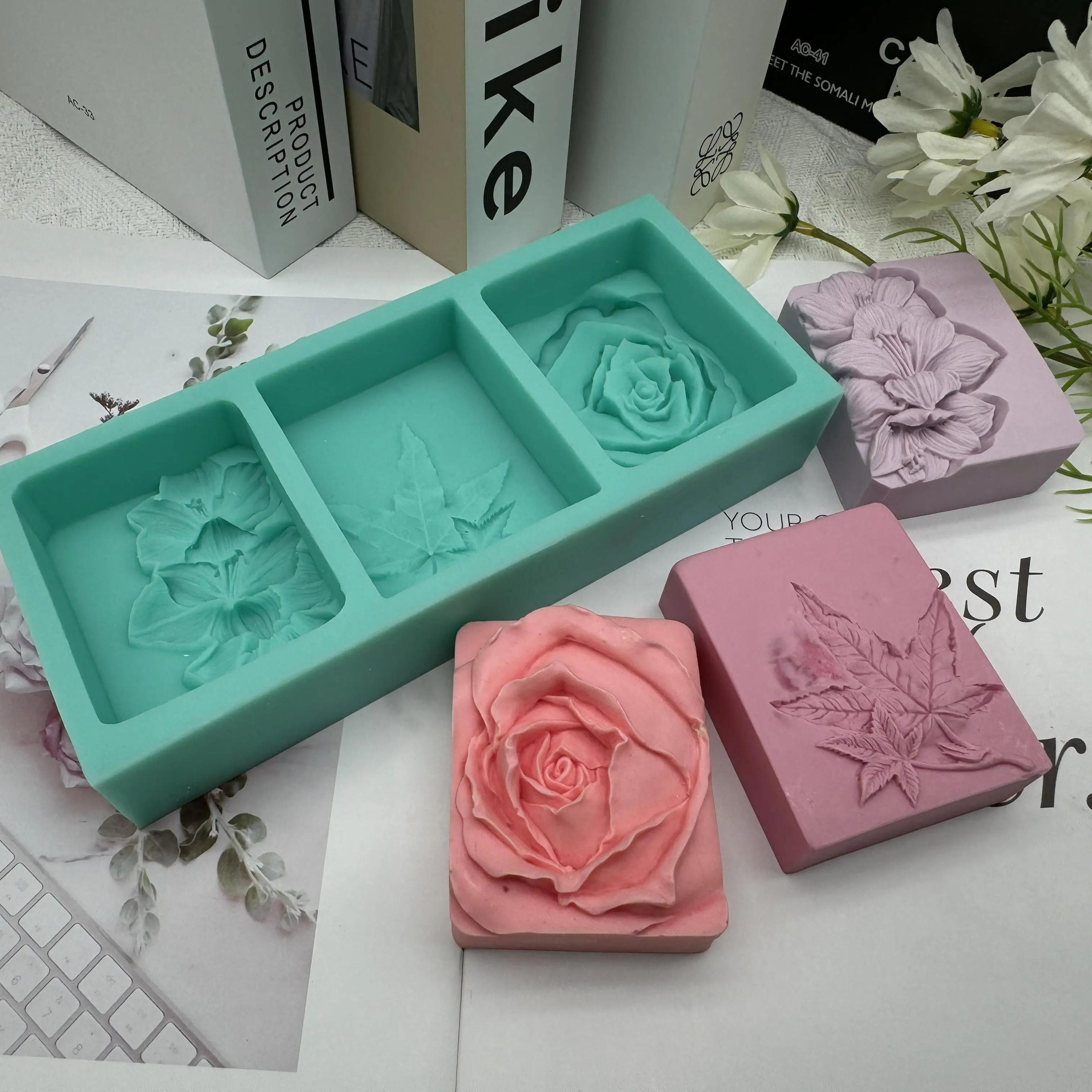 petalbloom 3 cavity soap mold