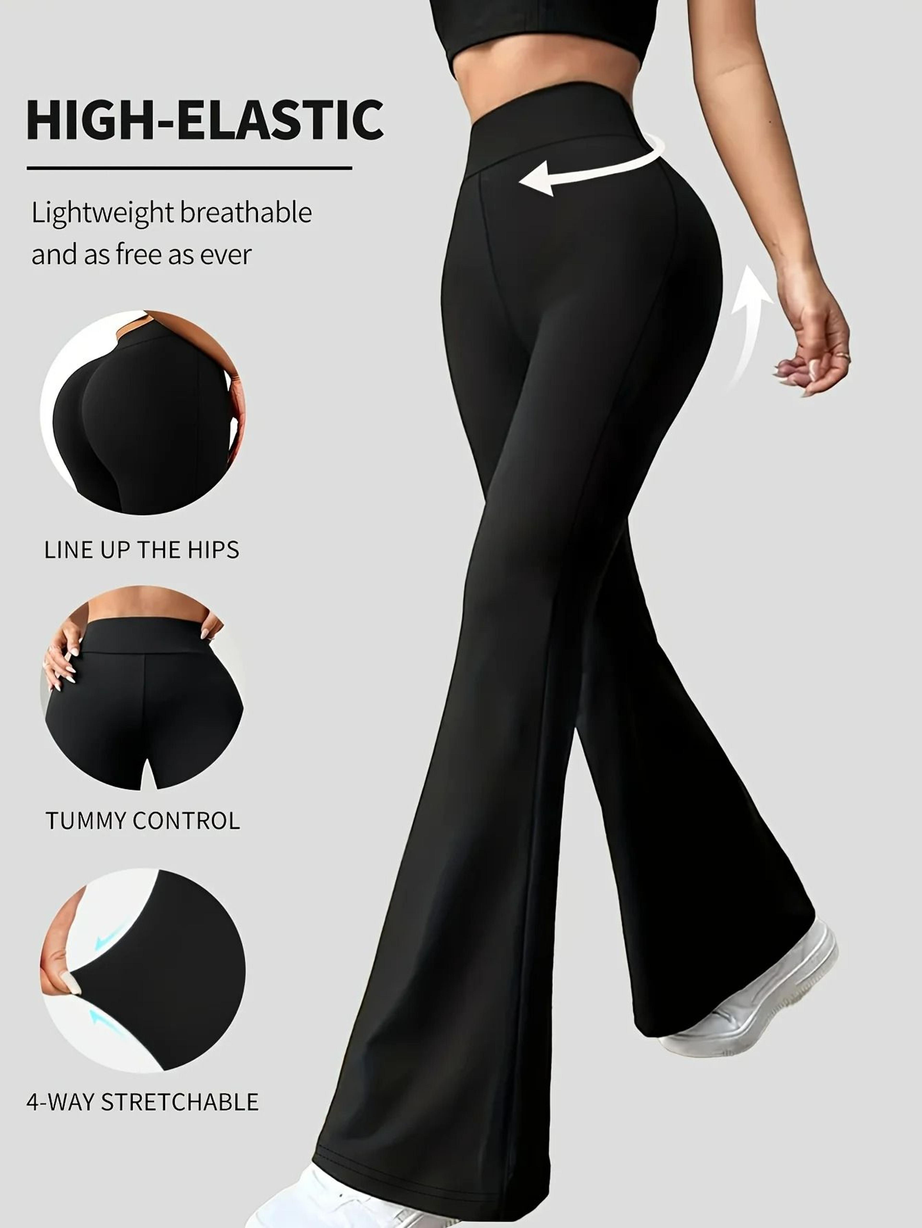 curveease high waist tummy control flare pants