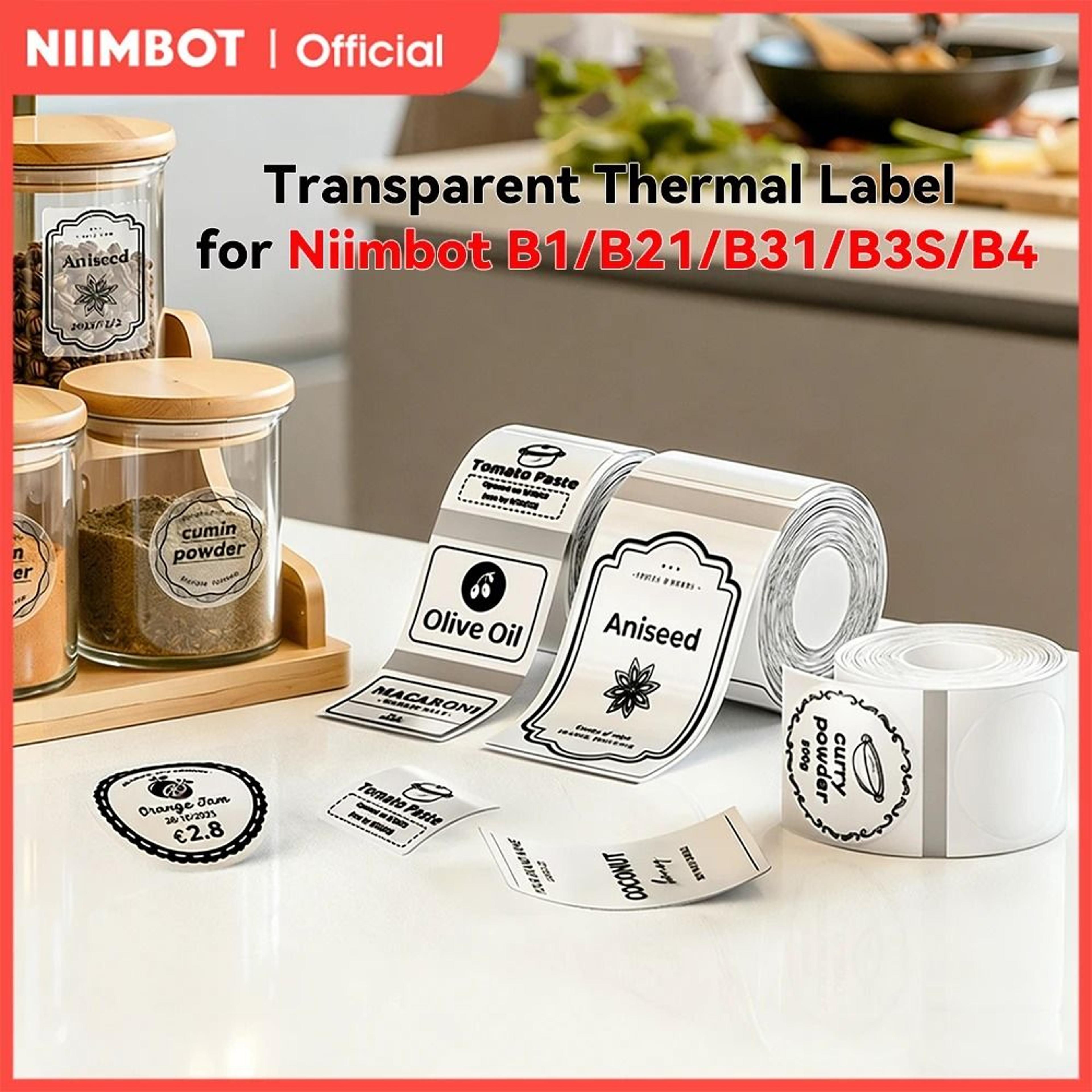 clearmark transparent thermal label sticker rolls