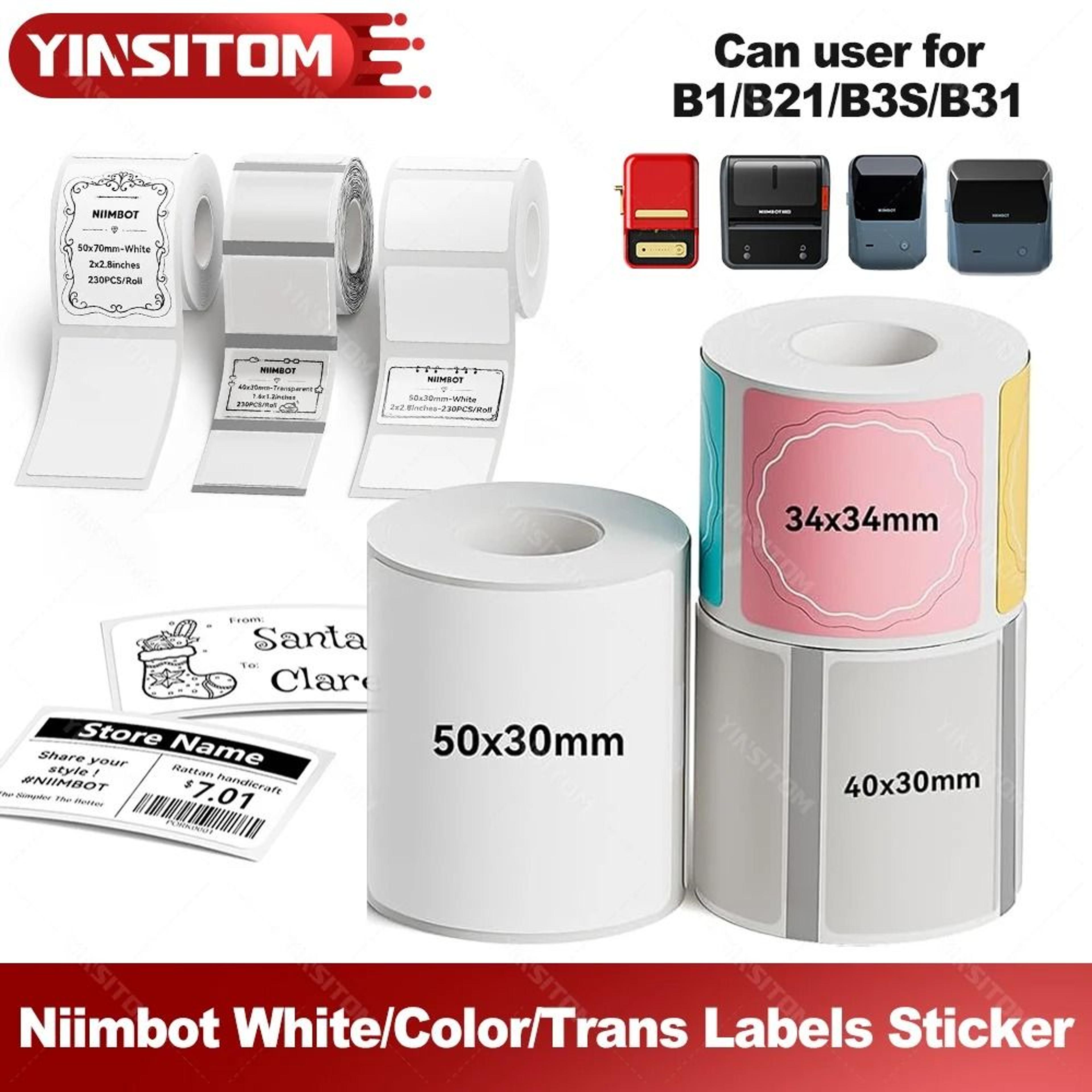 labelbright niimbot thermal sticker rolls