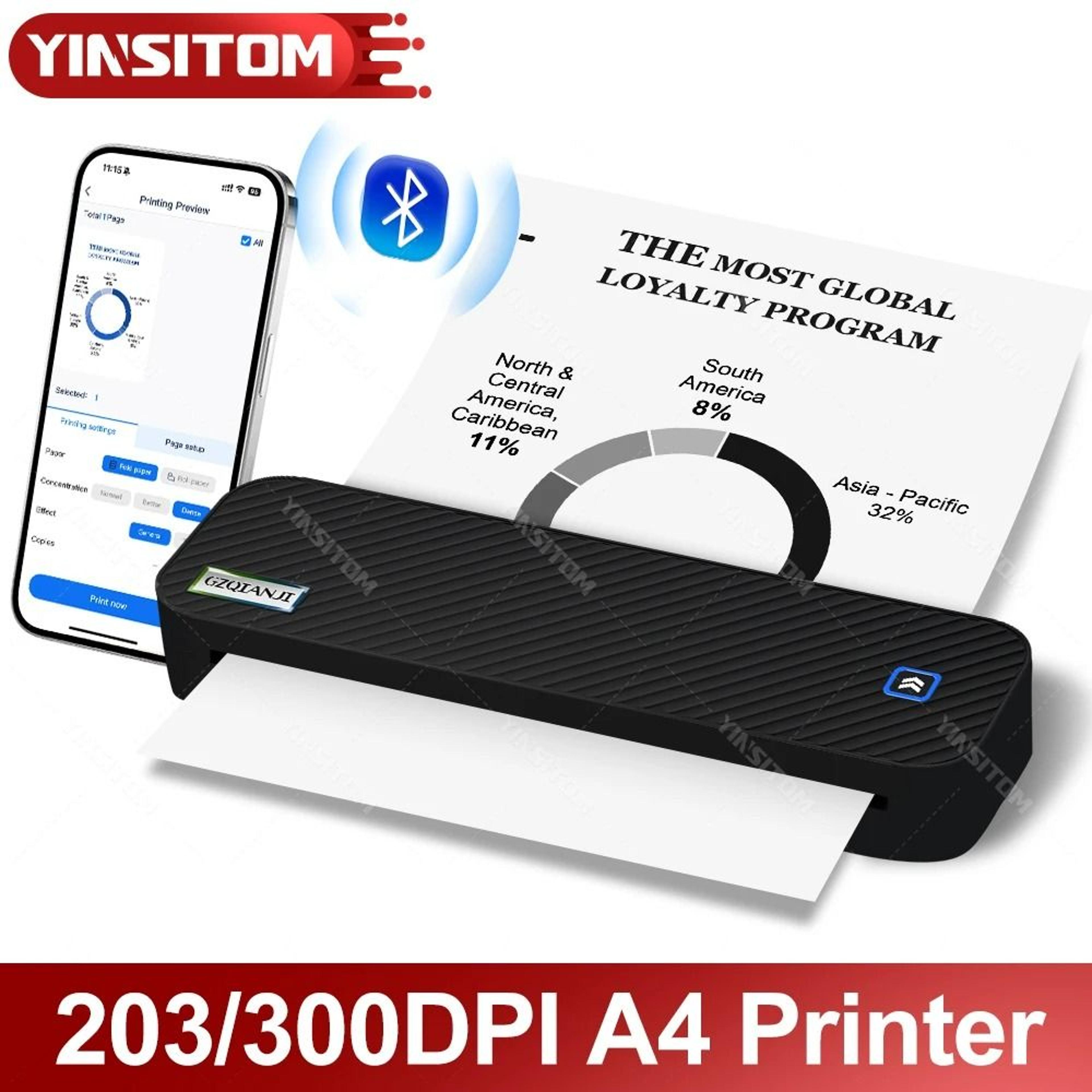 printease portable bluetooth thermal printer