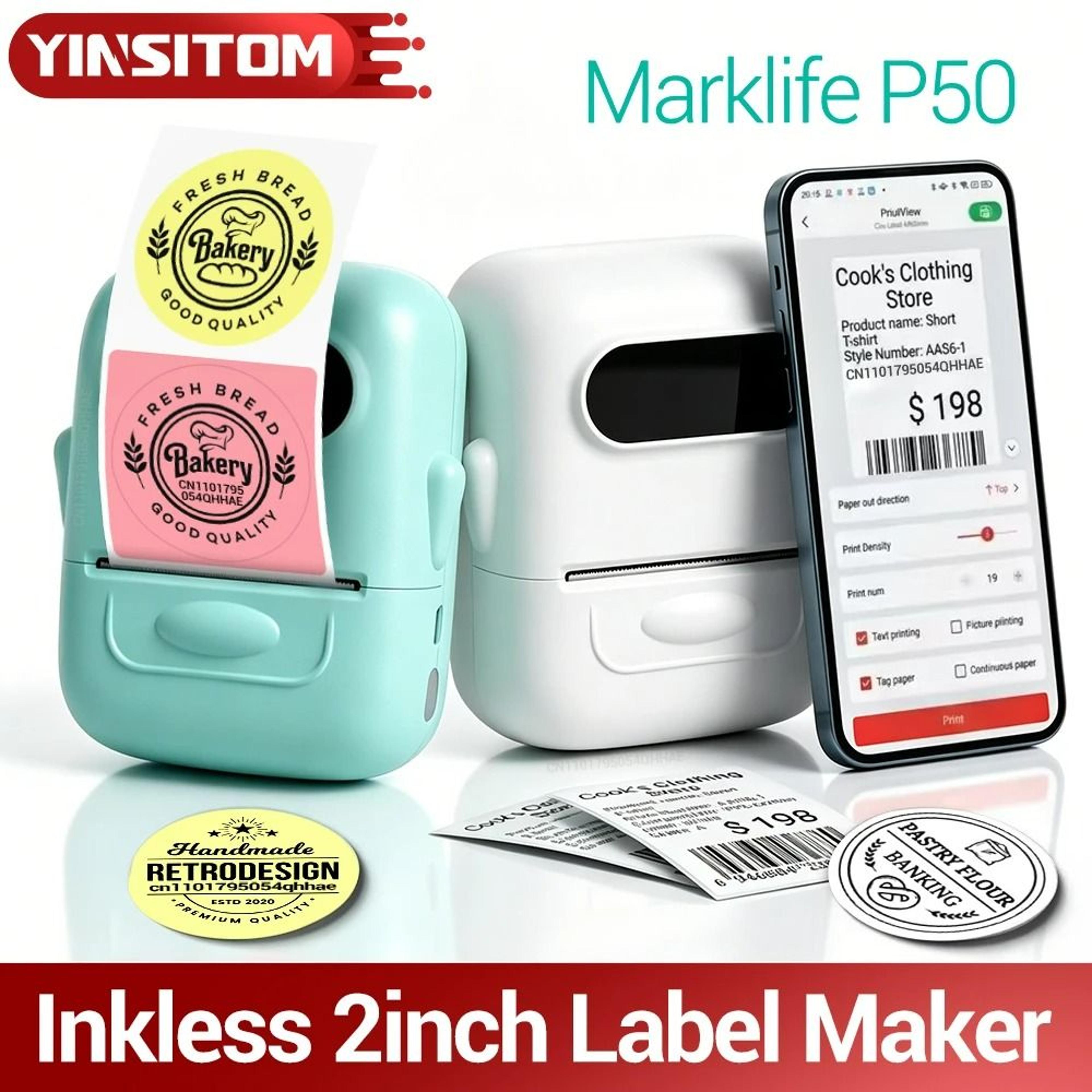 tagease p50 bluetooth thermal label printer