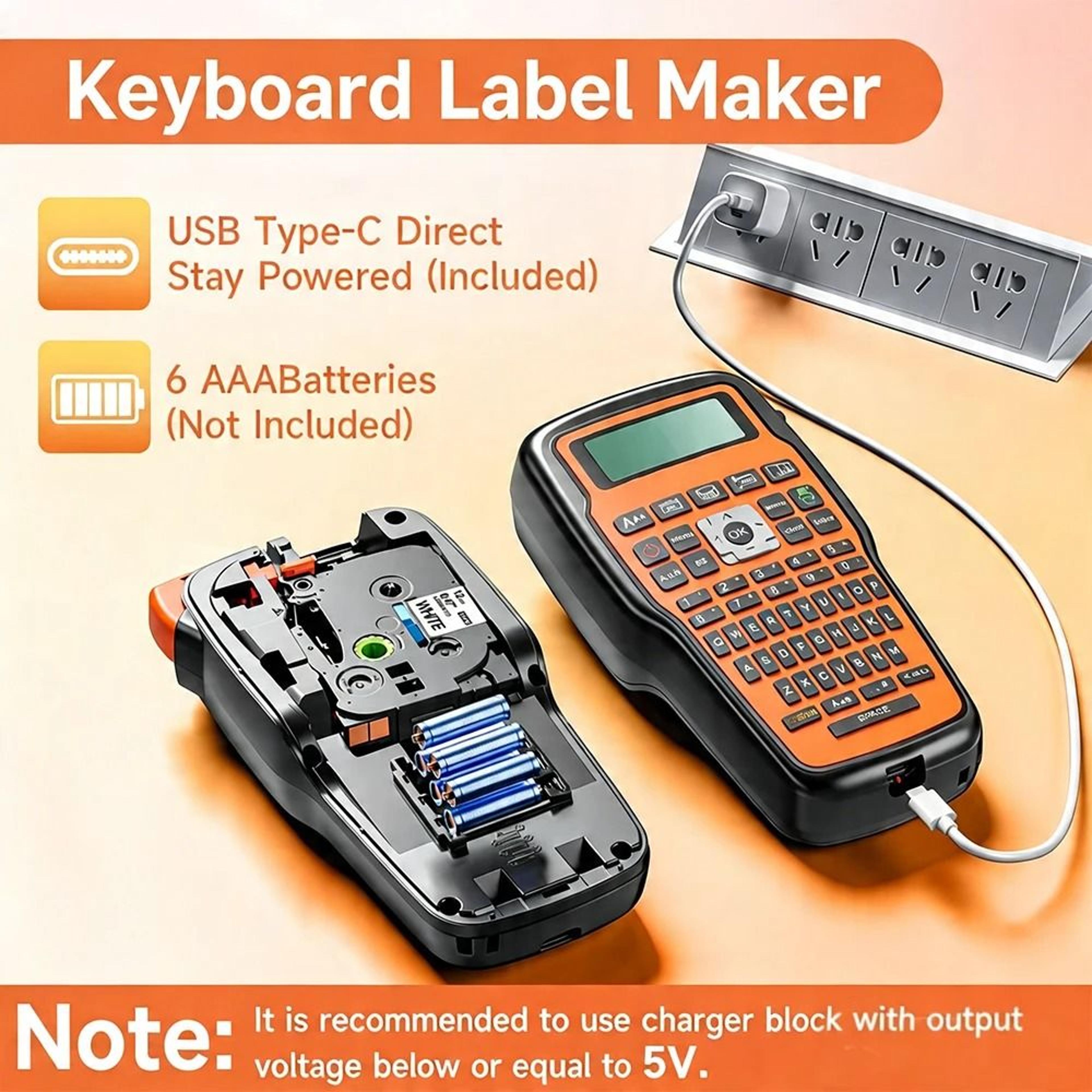 e1000 portable industrial label maker with qwerty keyboard
