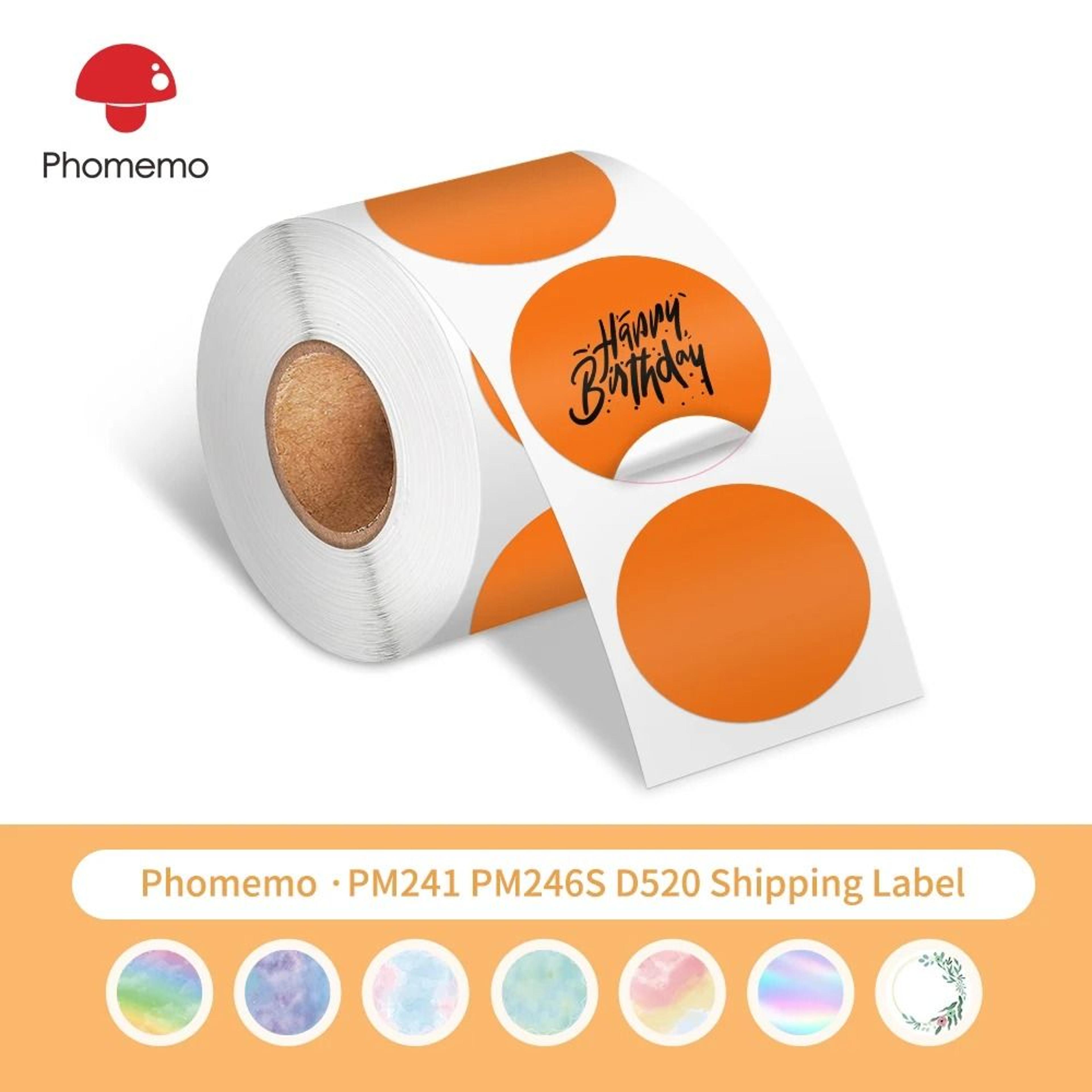 phomemo waterproof thermal label stickers