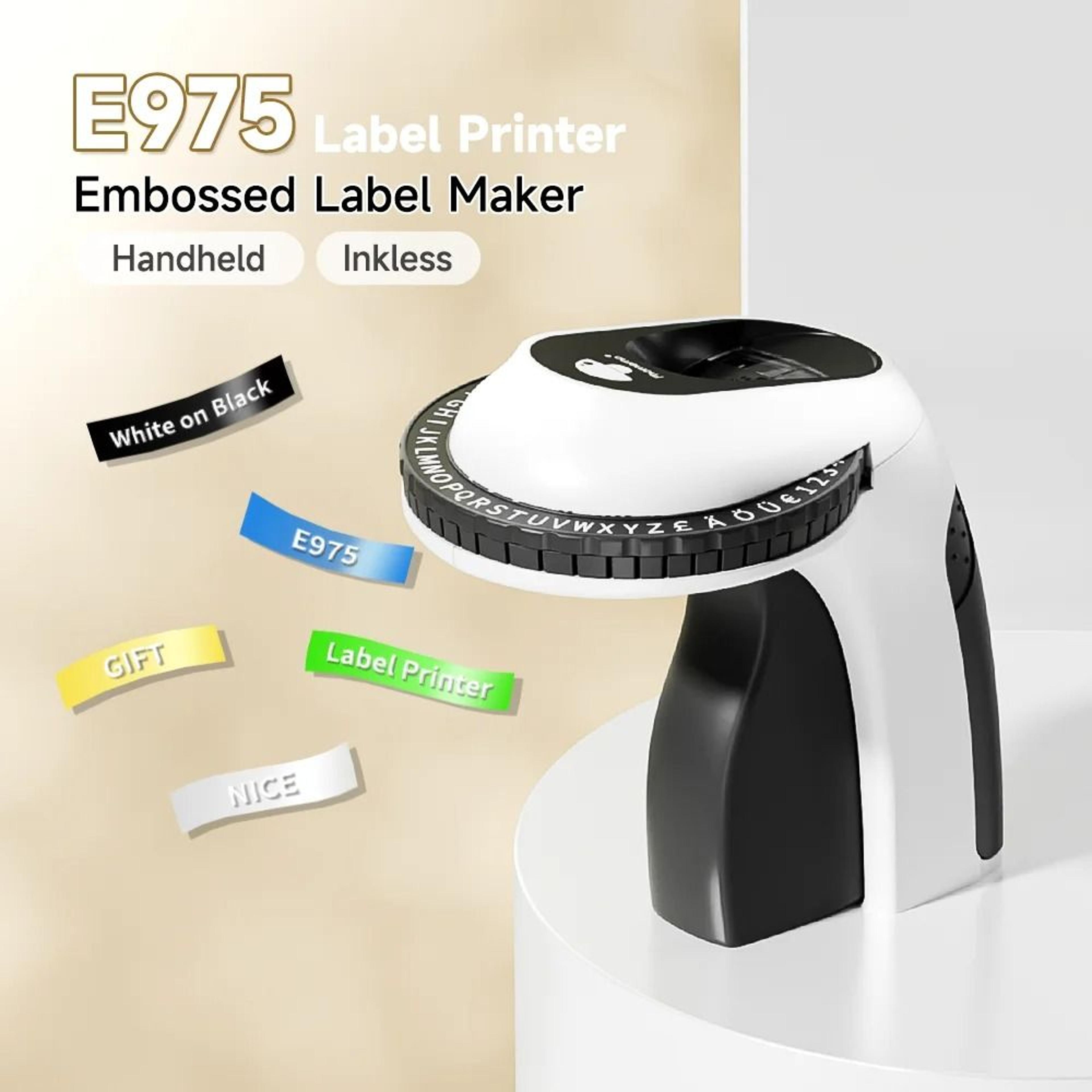 e975 vintage 3d embossing label maker