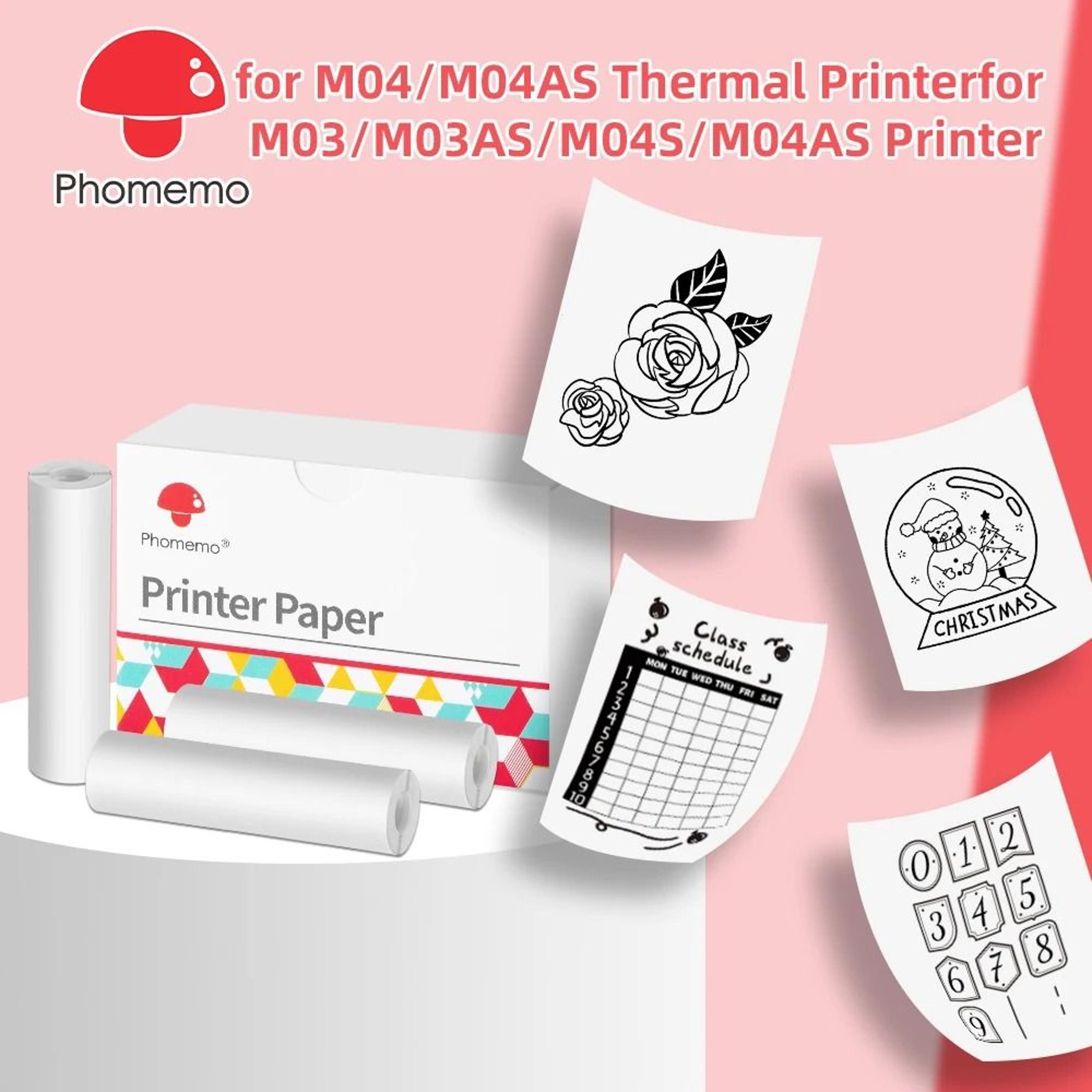 phomemo mini thermal photo and adhesive sticker paper