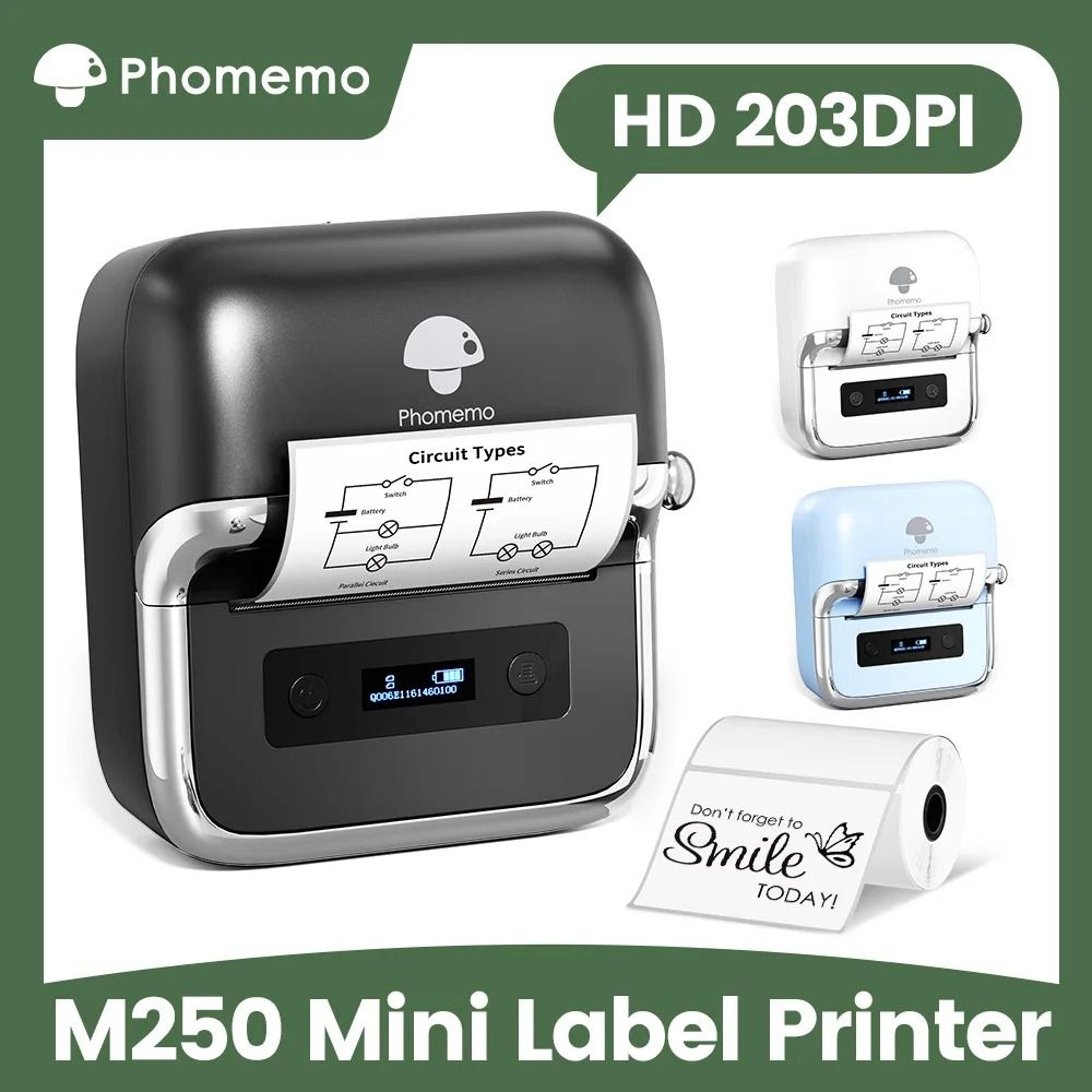printmate phomemo m250 portable thermal label maker