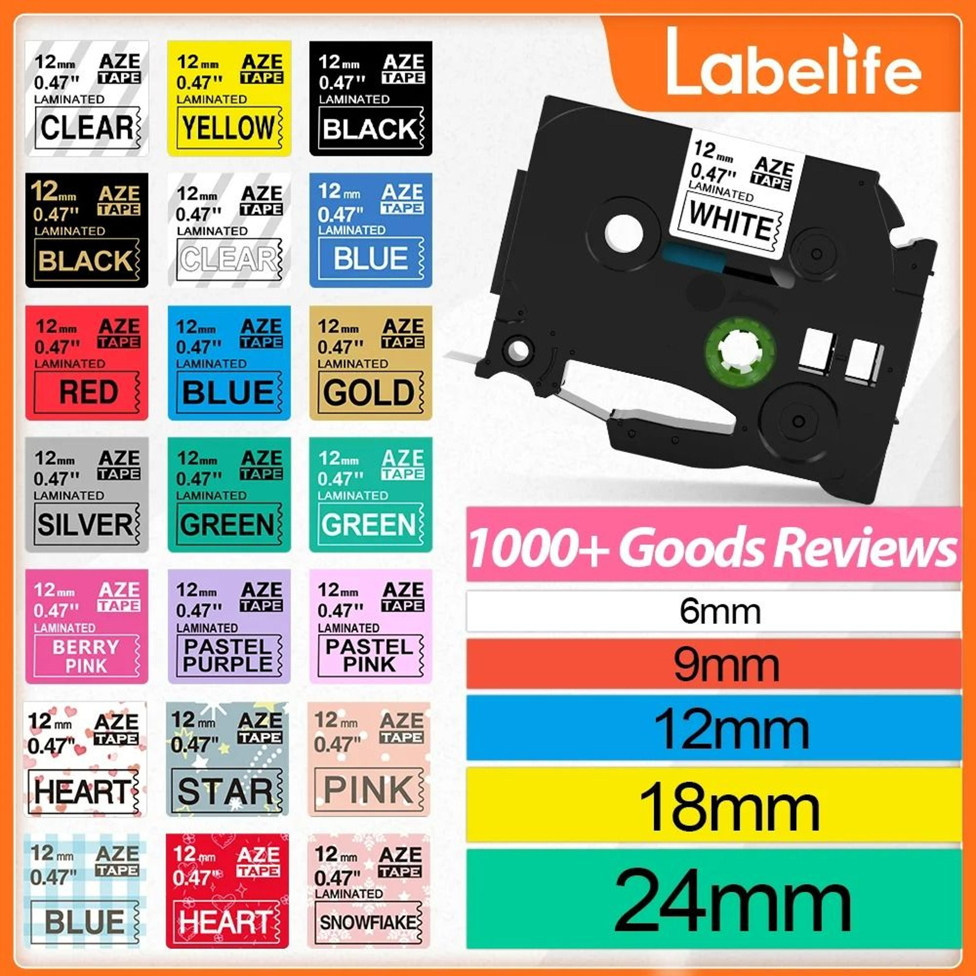 labelpro laminated tape for brother p-touch printers