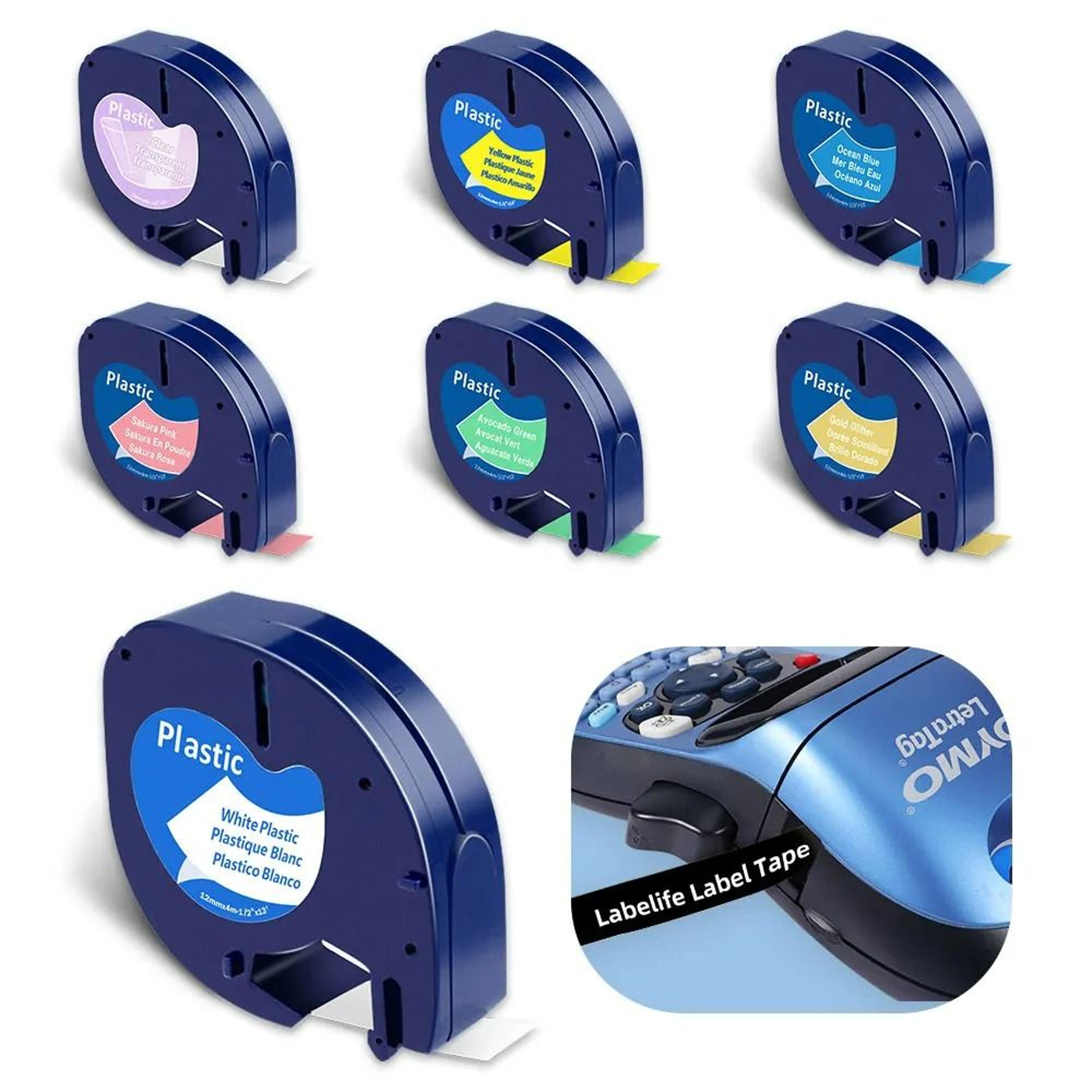 labelmate plastic tape for dymo letratag printers