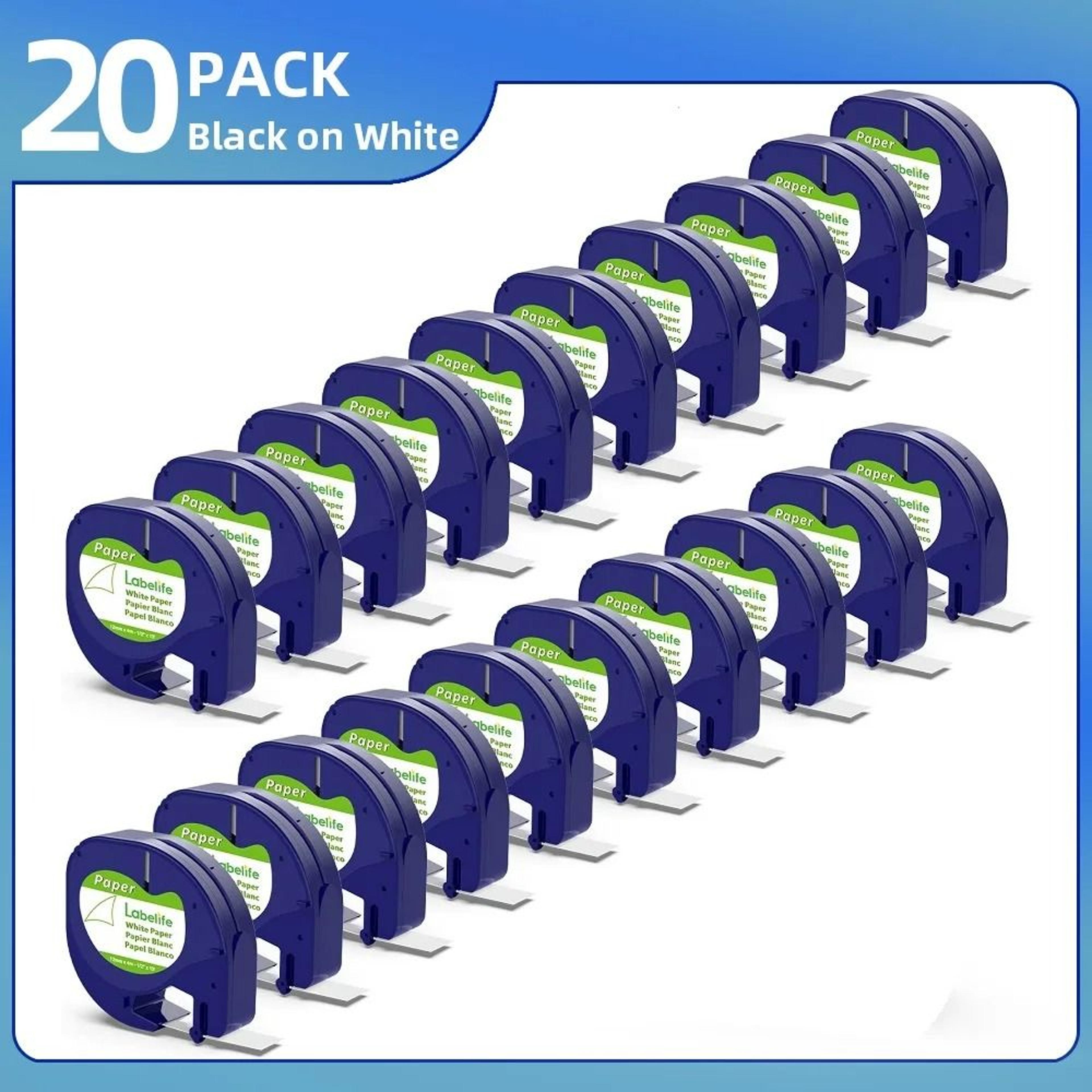 labelbright letratag white paper tape
