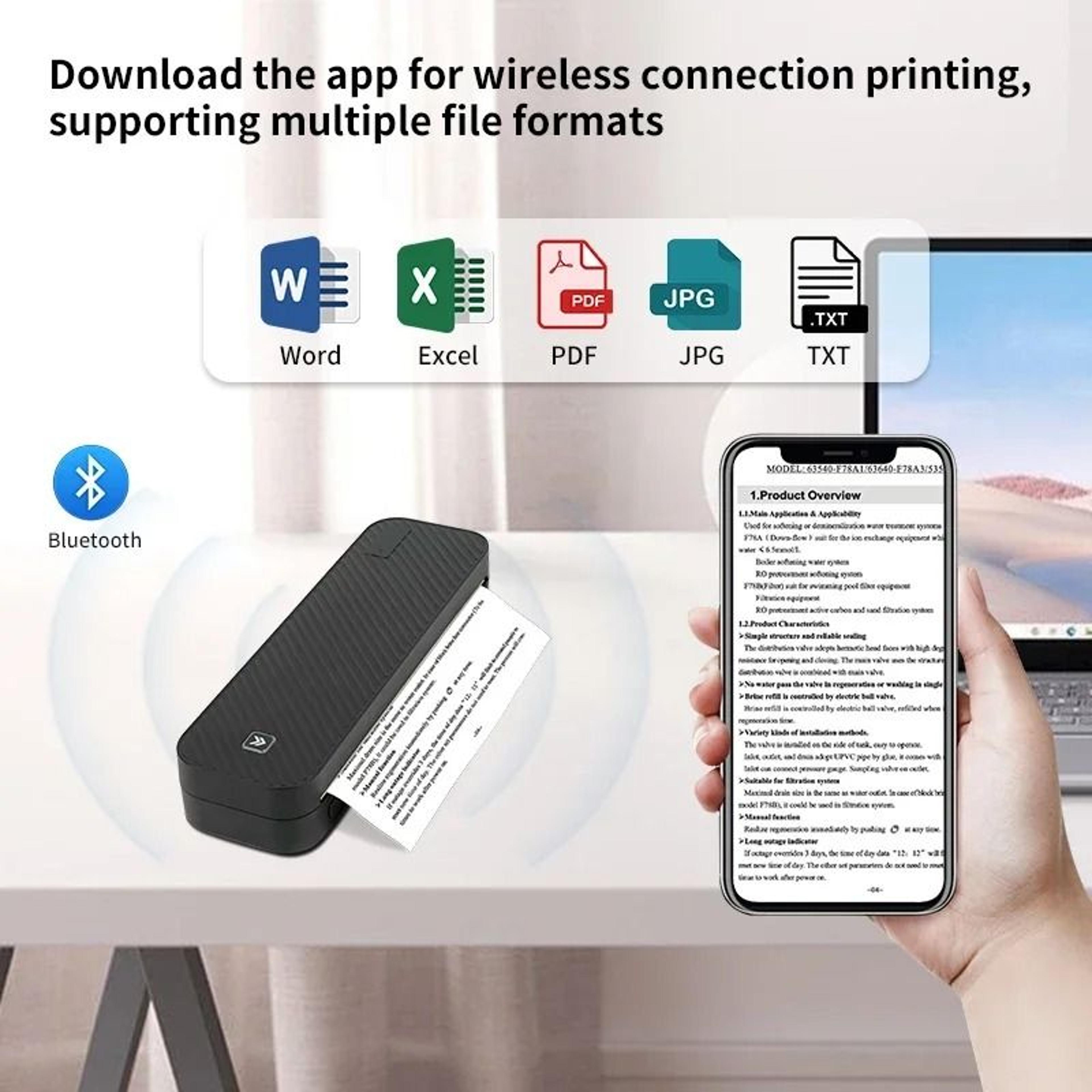 docugo portable a4 bluetooth thermal printer