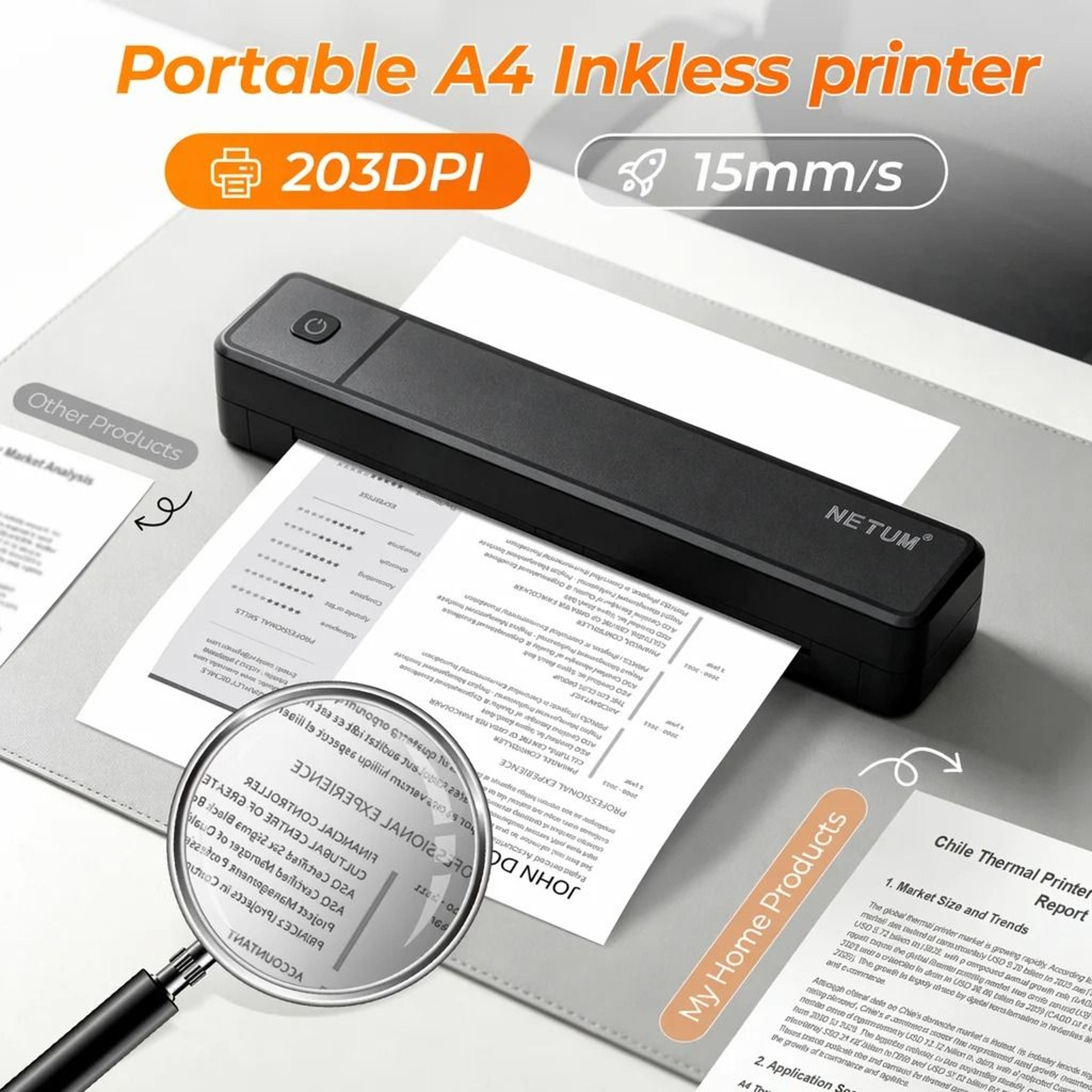 printease a4 wireless thermal printer