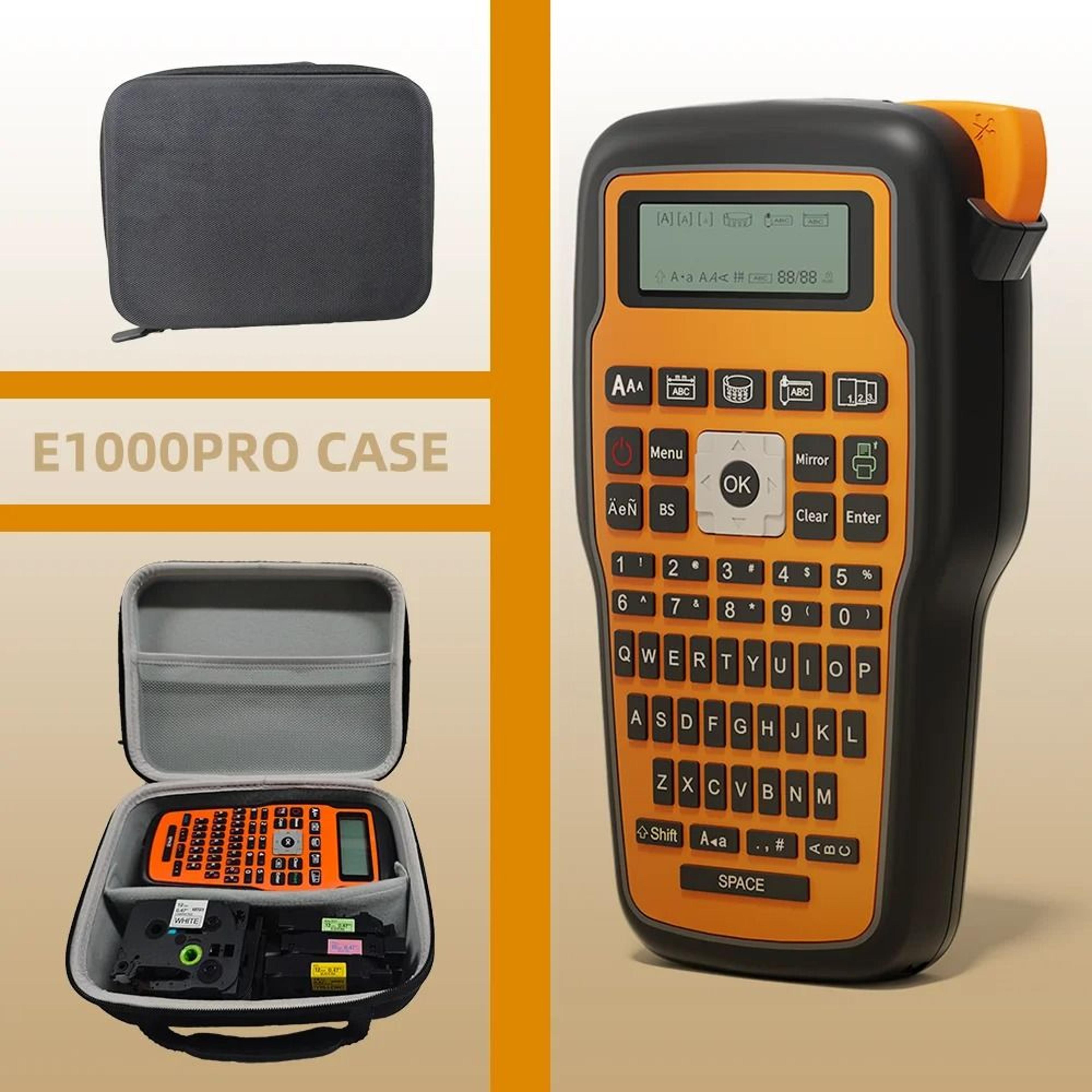 e1000pro label maker protective carrying case