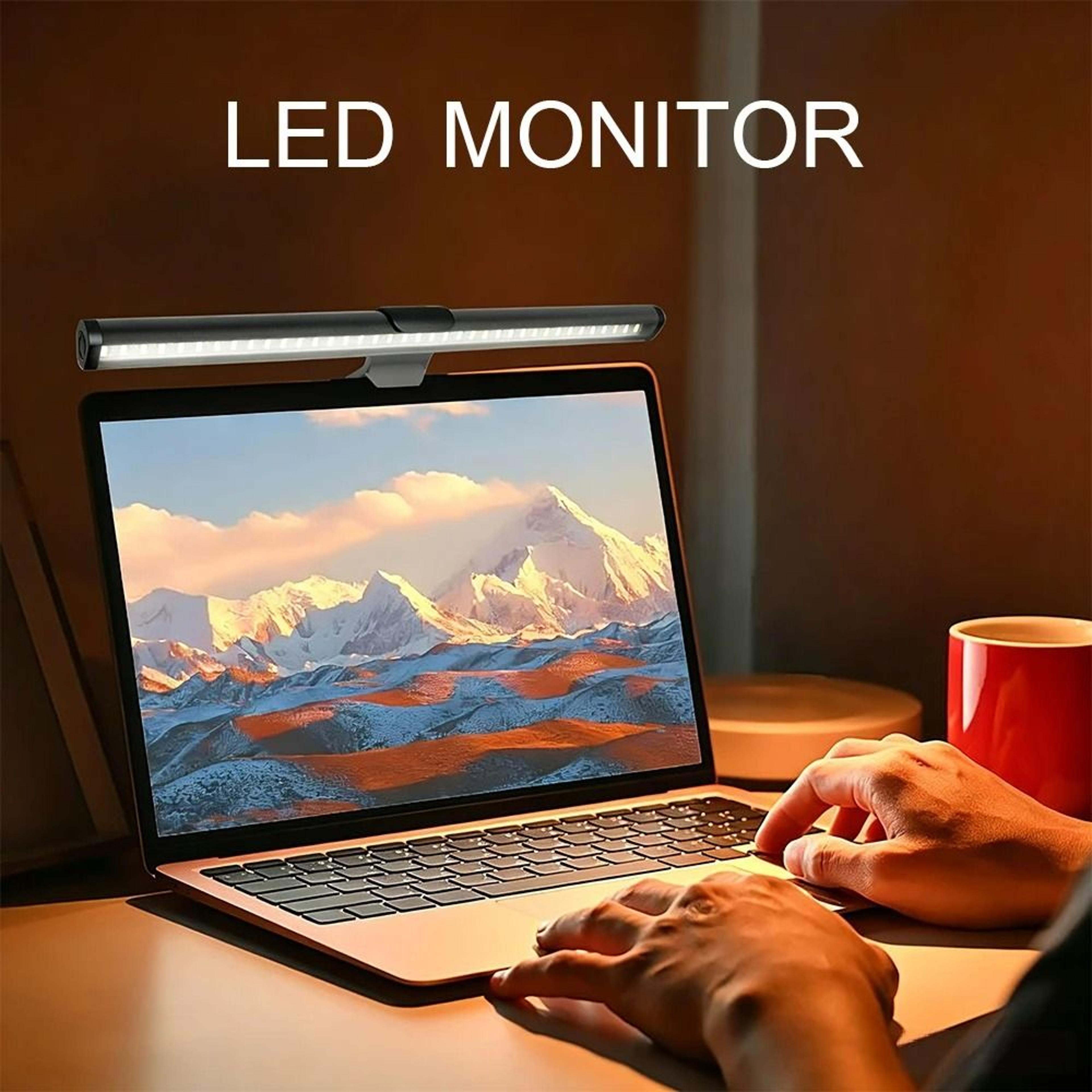 adjustable color temperature monitor lamp