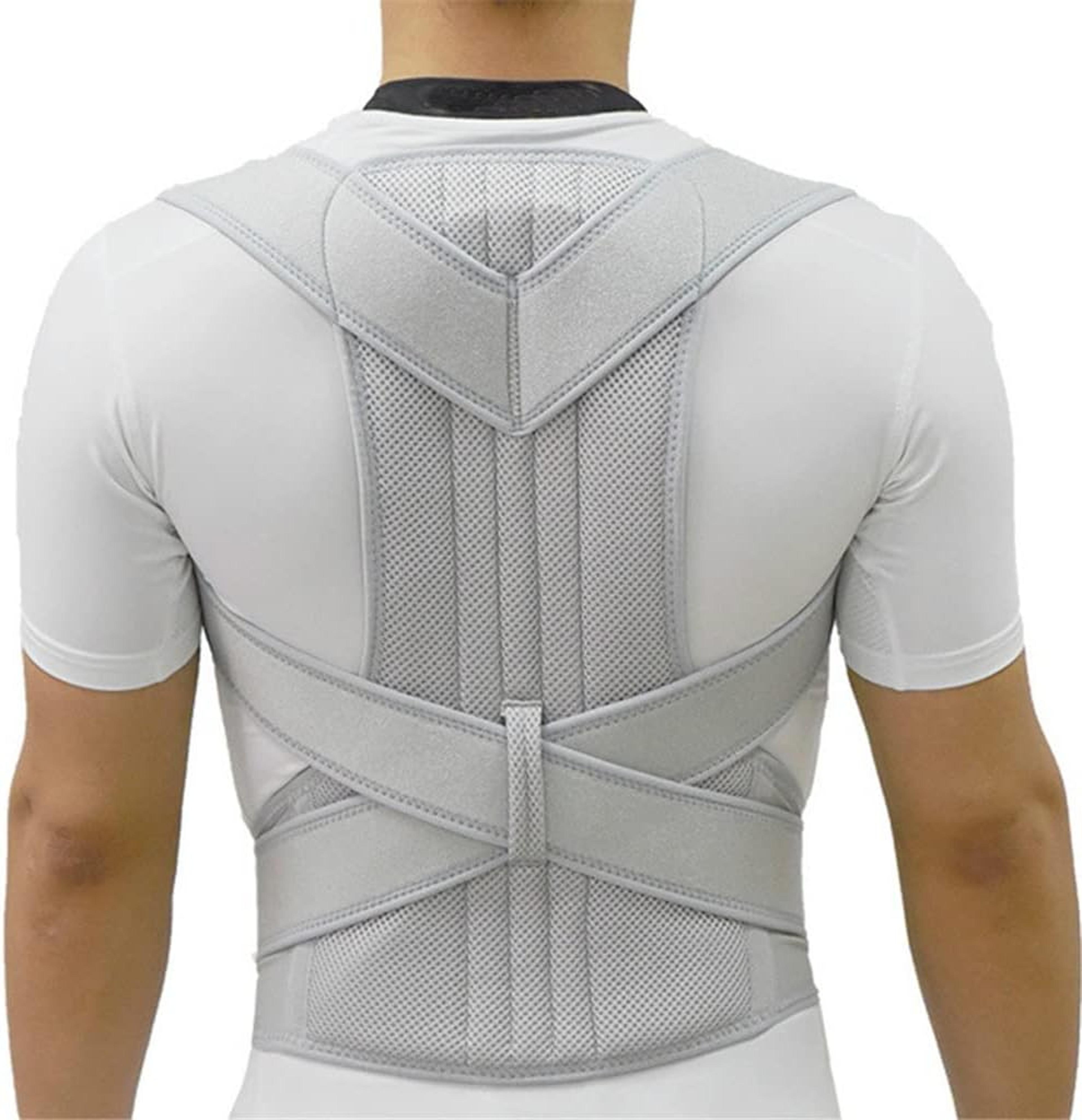 adjustable upper back posture corrector – clavicle support brace for shoulder alignment & back straightening