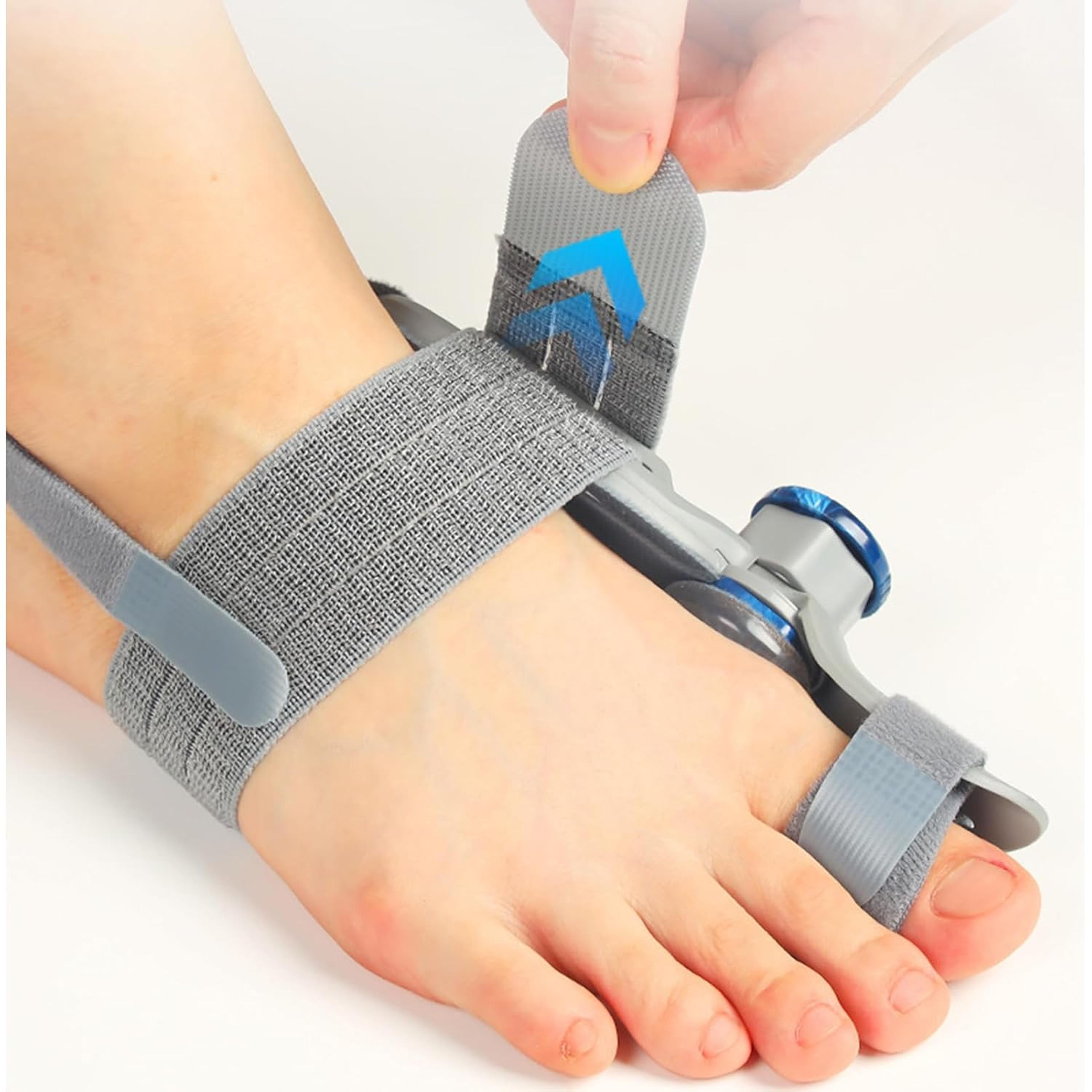 adjustable bunion corrector with rotating toe separator – unisex foot alignment brace for hallux valgus relief