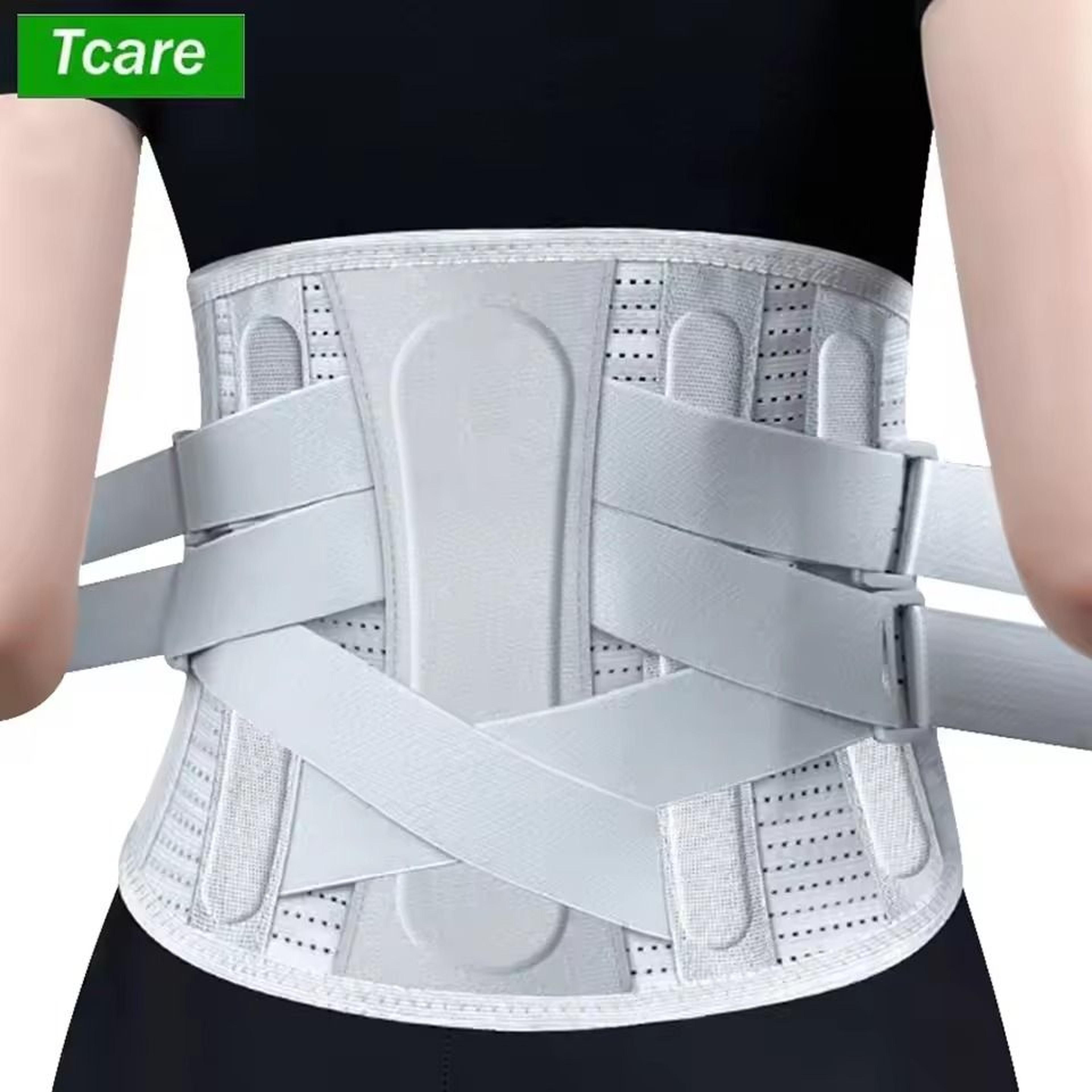 lumbar support belt with ergonomic pad for lower back pain and posture relief