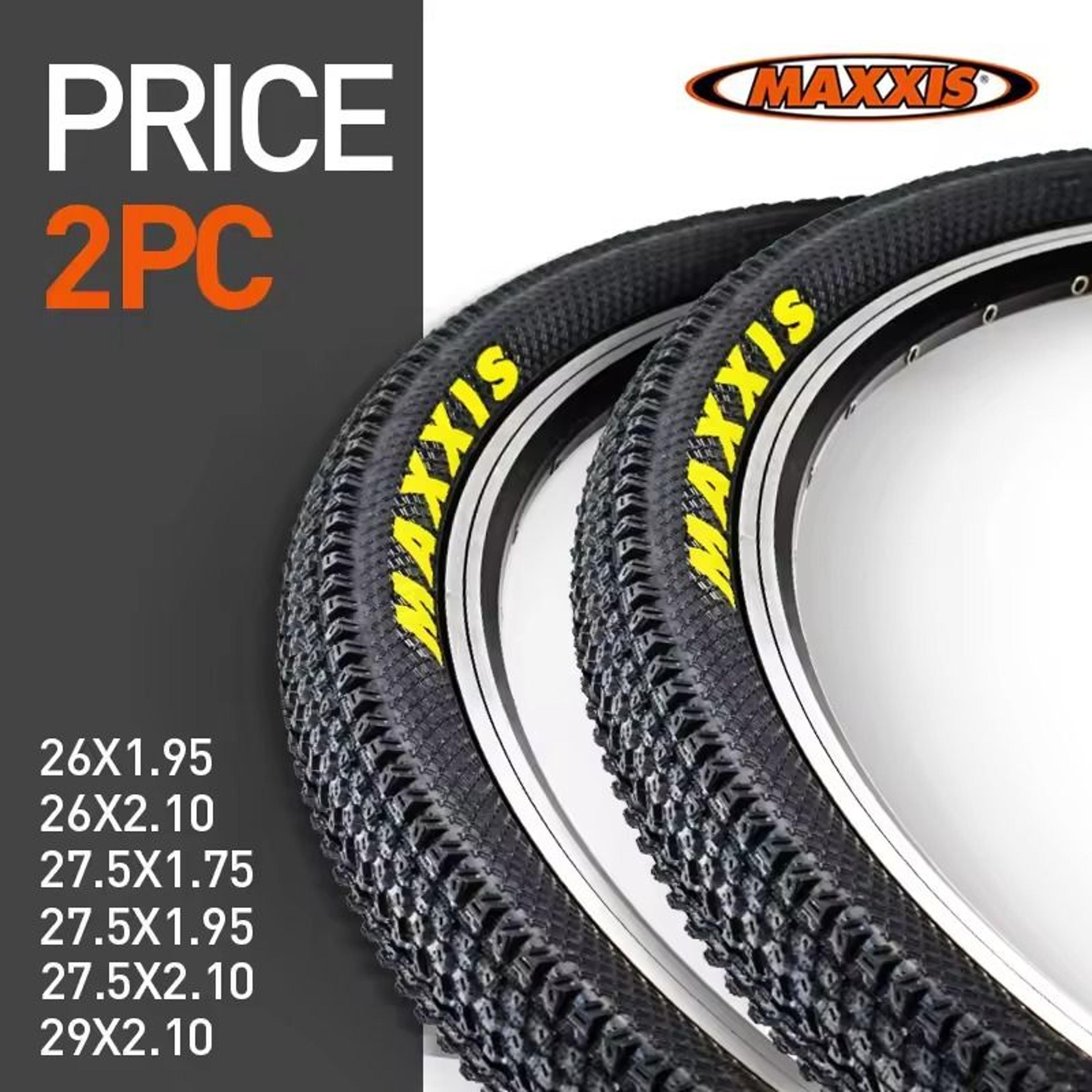 2 pack maxxis mountain bike tires for 26 and 27.5 inch wheels with steel wire bead