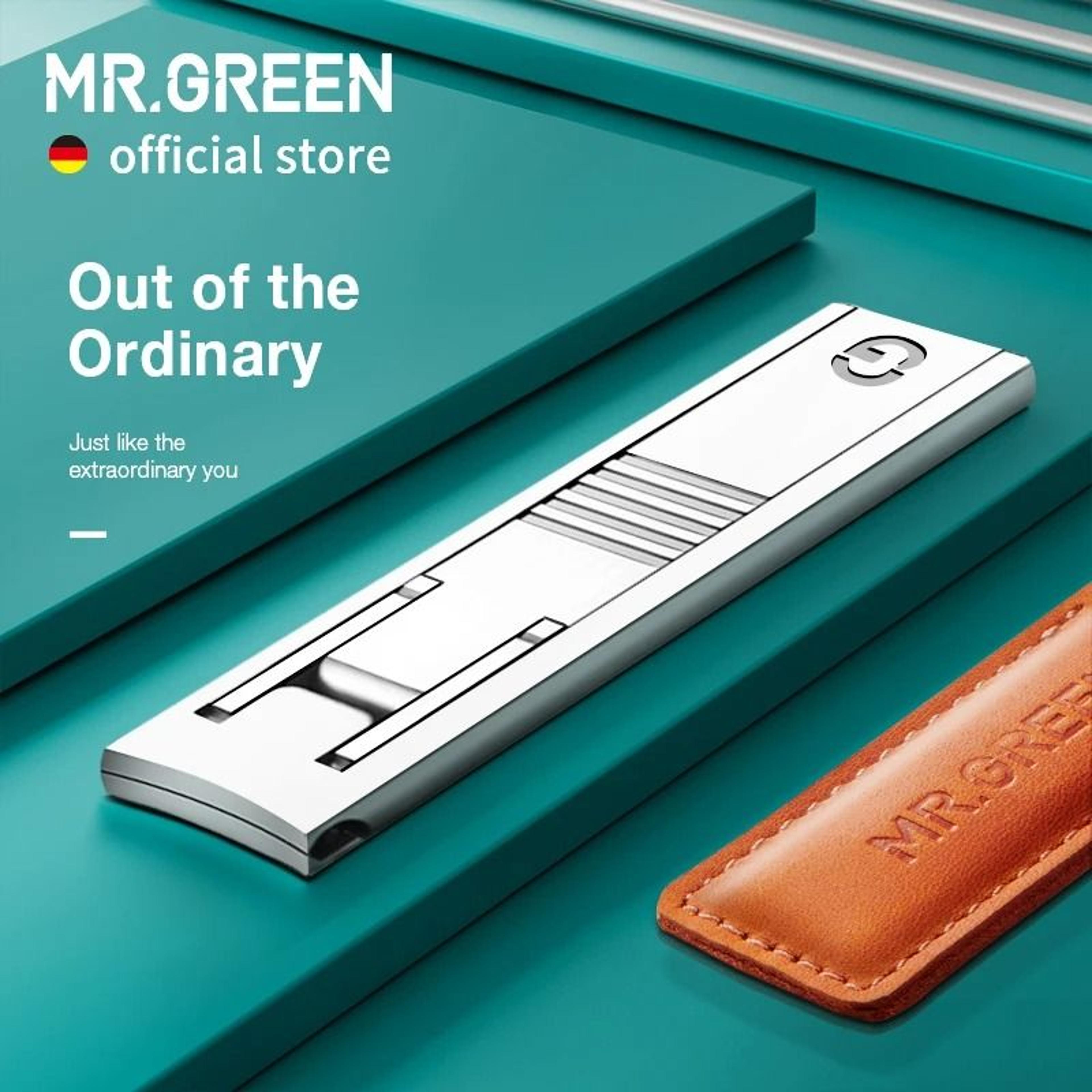 ultra thin stainless steel nail clippers with leather cover for travel and professional grooming