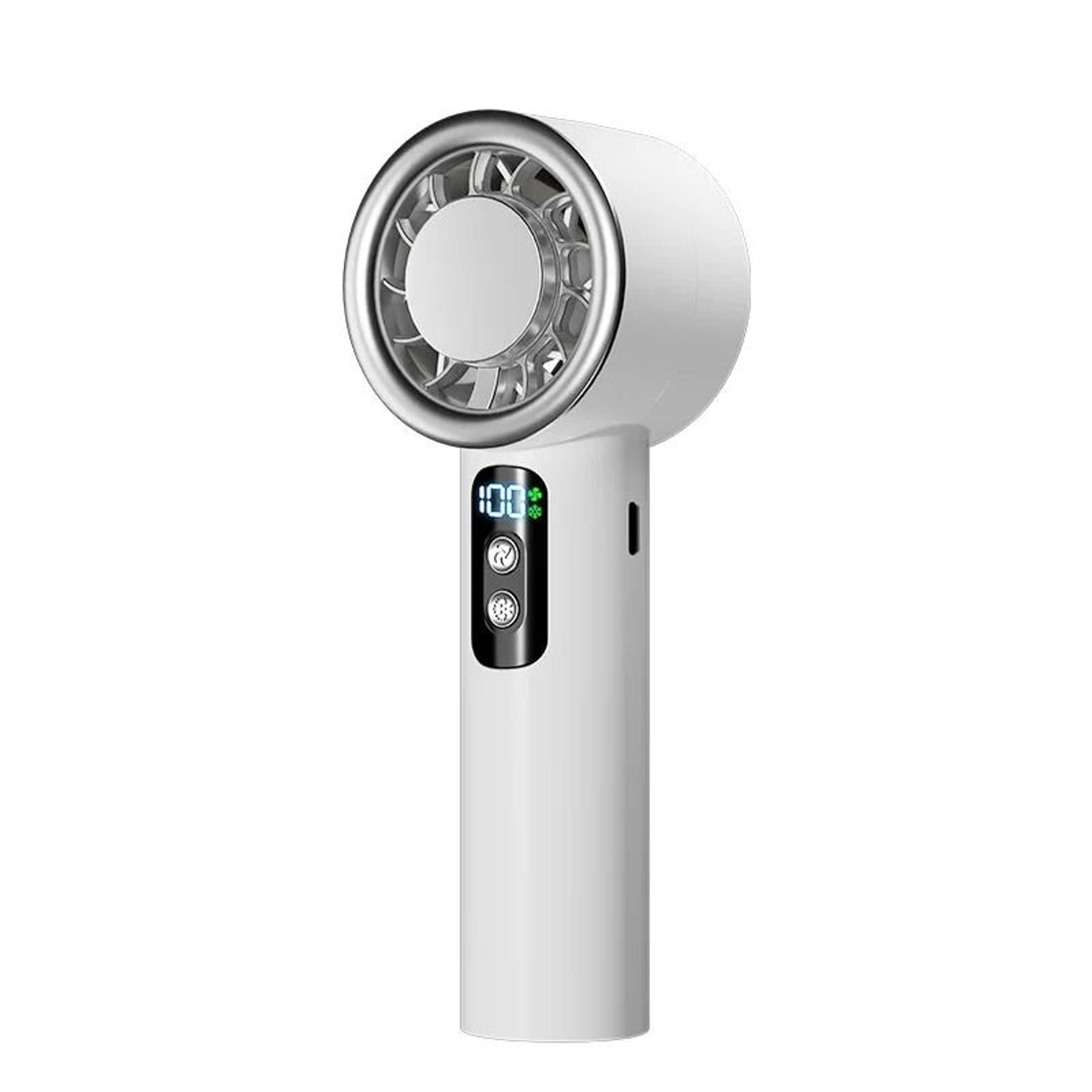 portable turbo mini fan with ice compress function and adjustable 3 speed settings for personal cooling