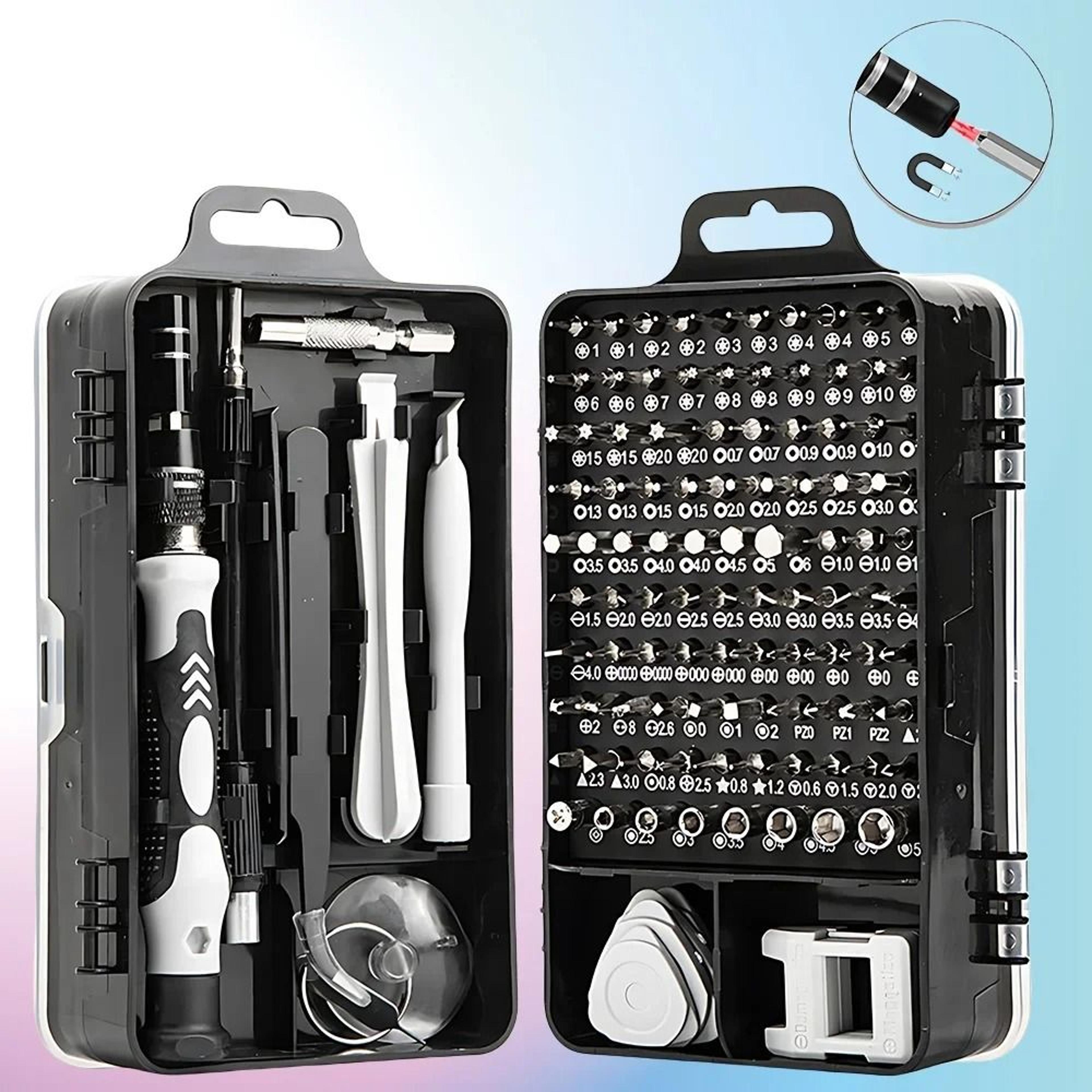 precision screwdriver set 115 in 1 for electronics and laptop repair