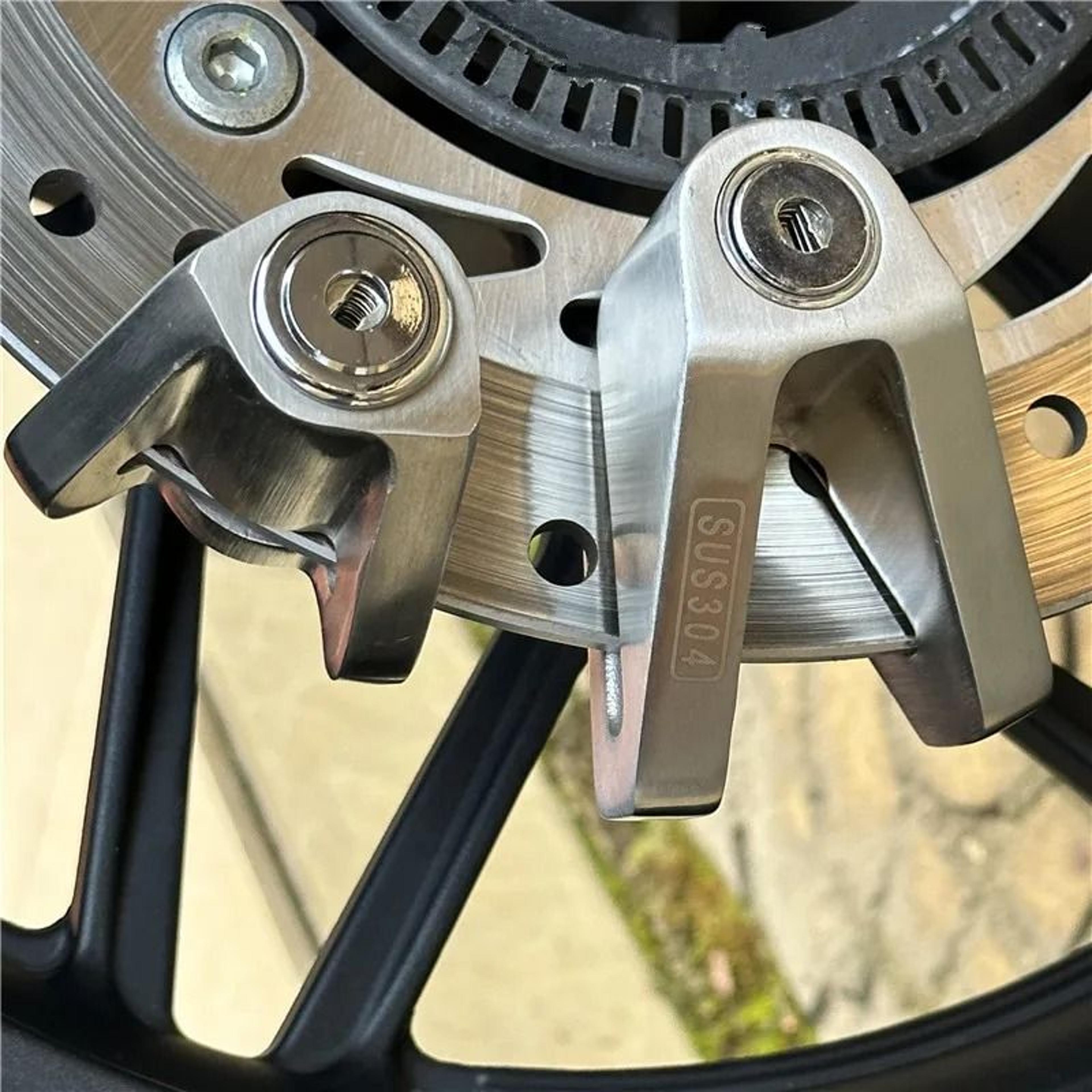 falante 304 stainless steel motorcycle bicycle brake disc lock waterproof anti theft with spare keys