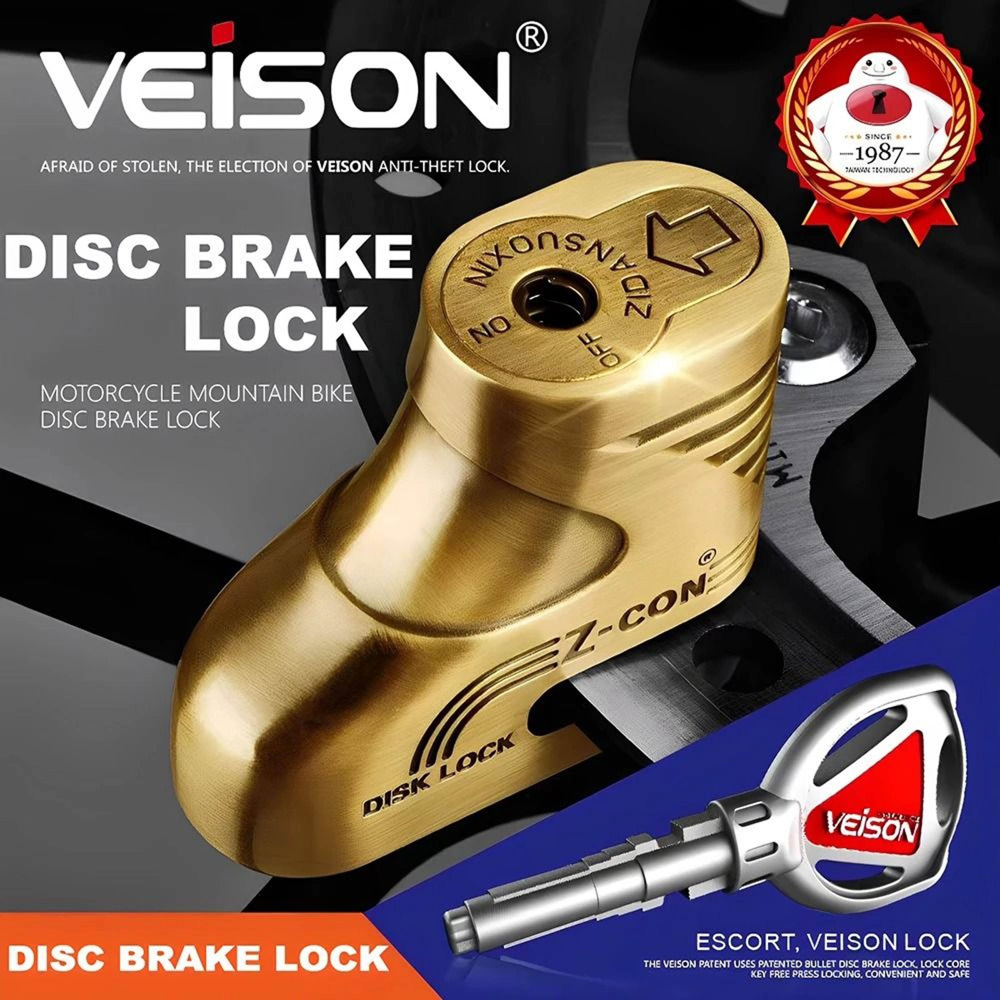 veison motorcycle disc brake lock