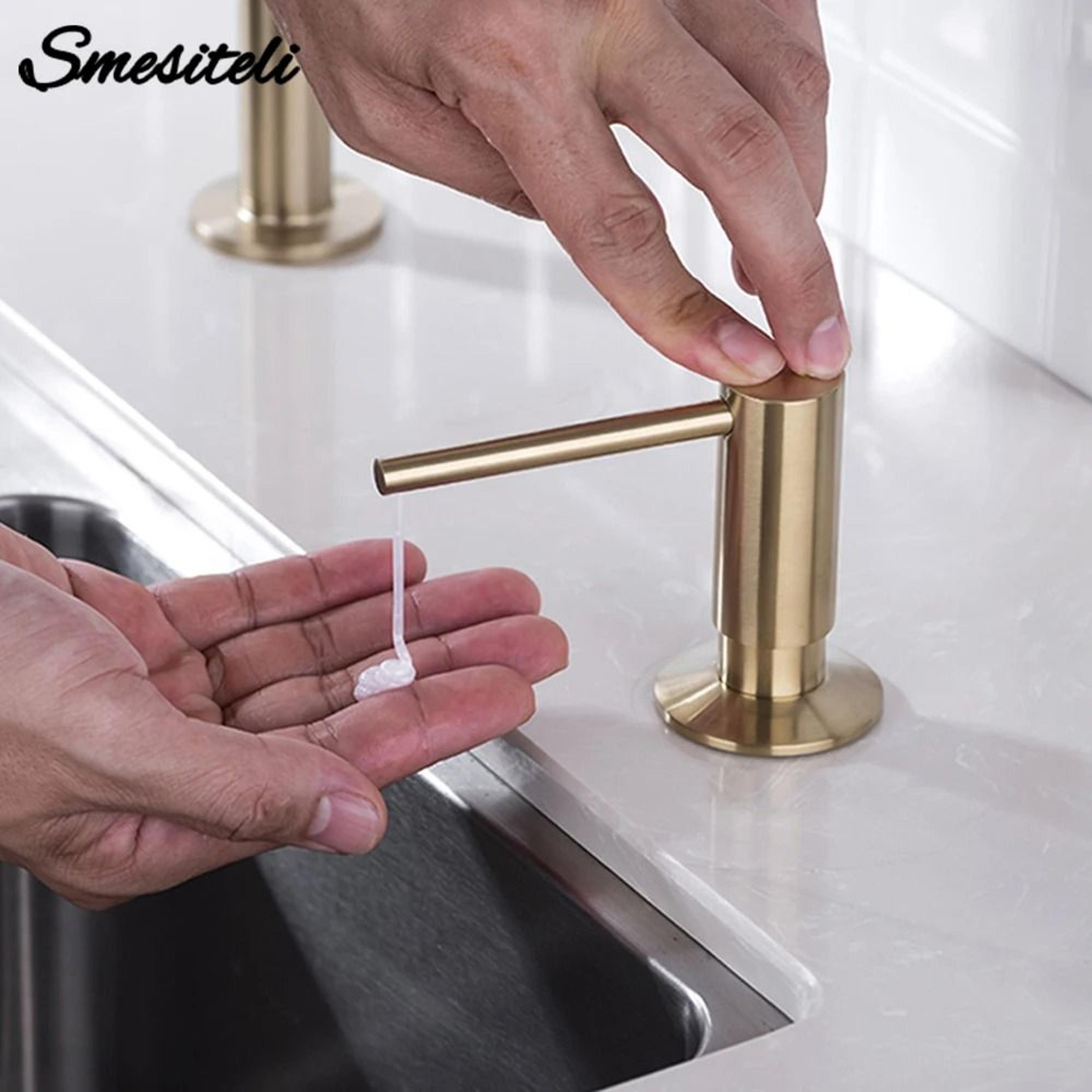 stainless steel kitchen sink soap dispenser extension tube kit