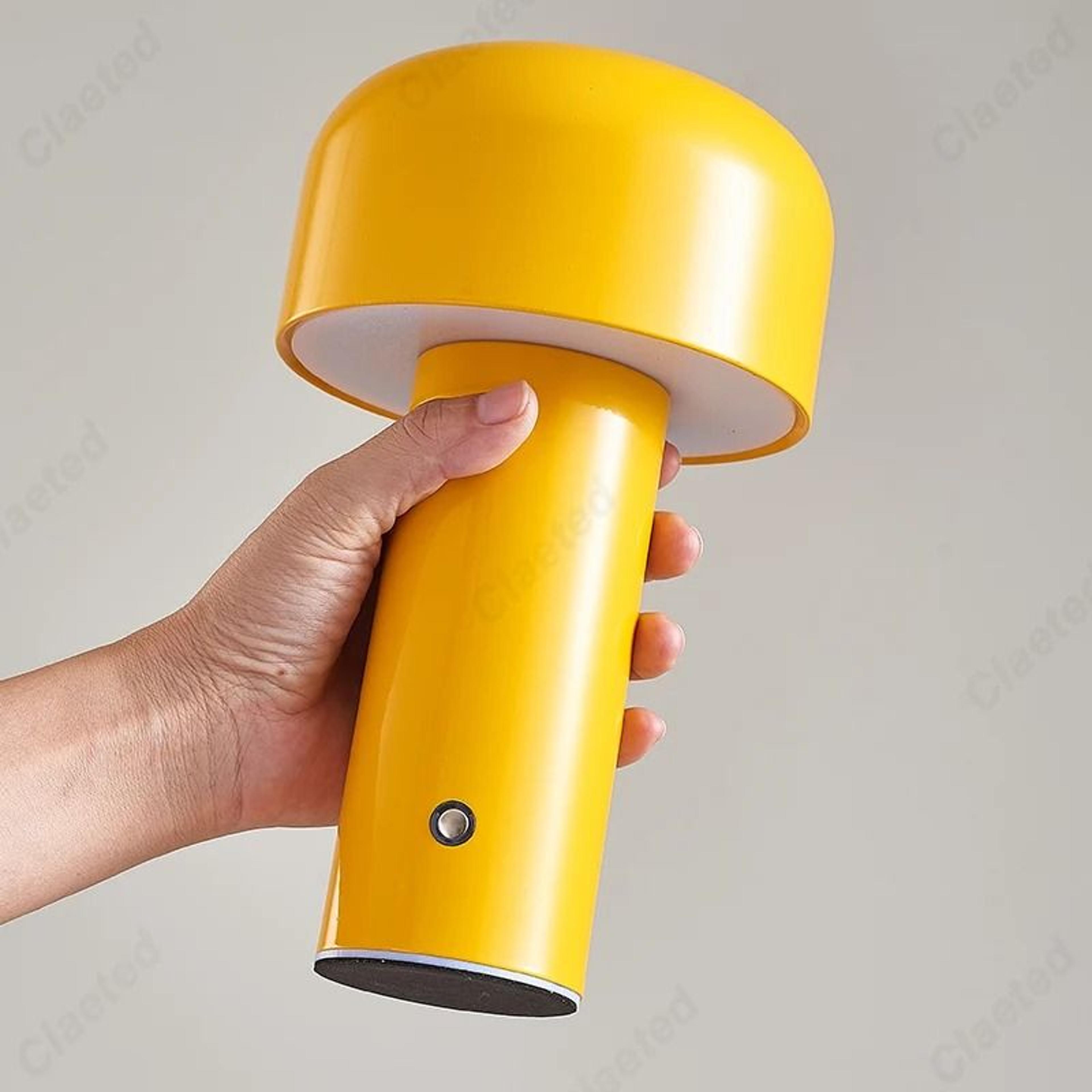 italian designer mushroom table lamp portable cordless touch rechargeable usb bedside lamp