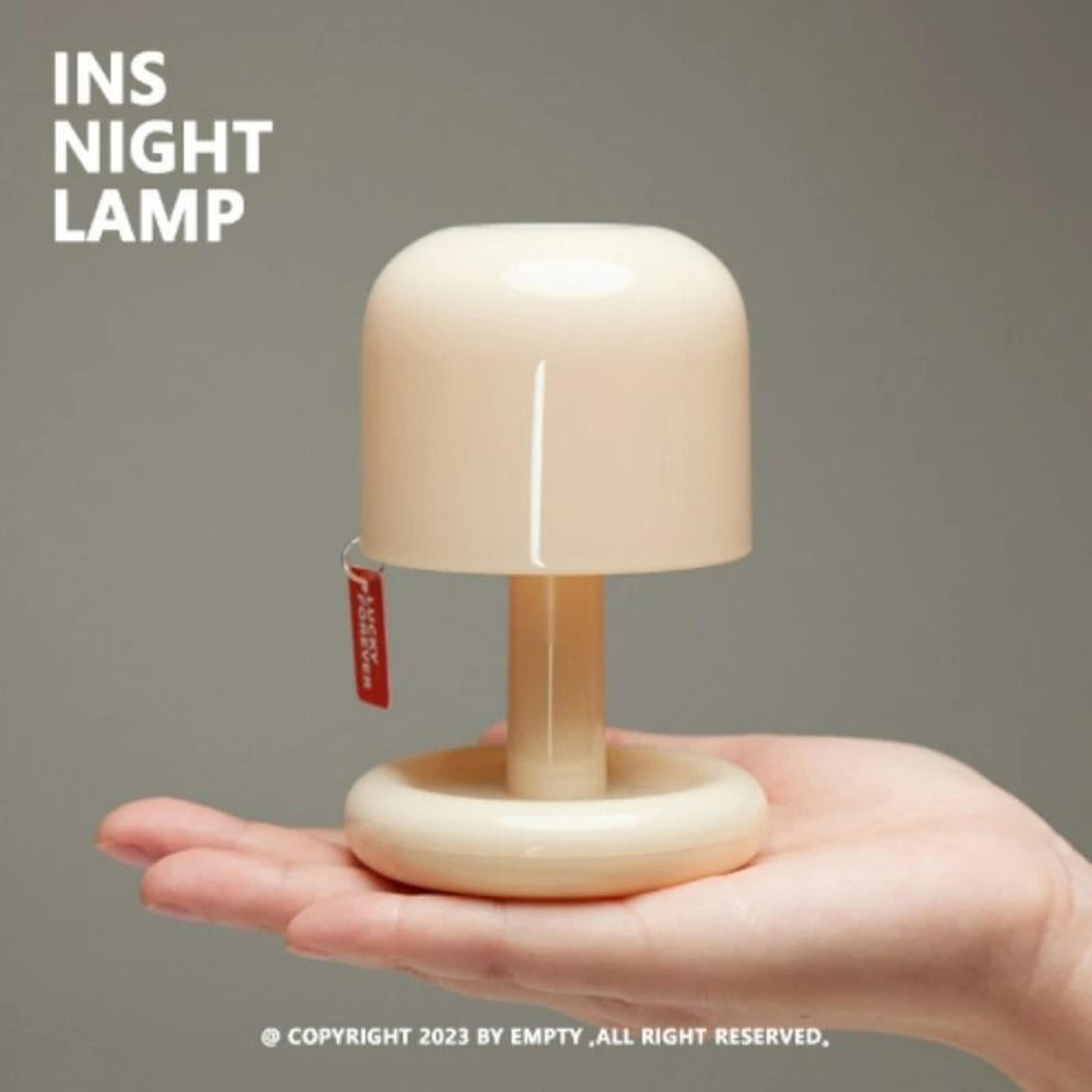 mini desktop sunset night lamp usb rechargeable mushroom style led