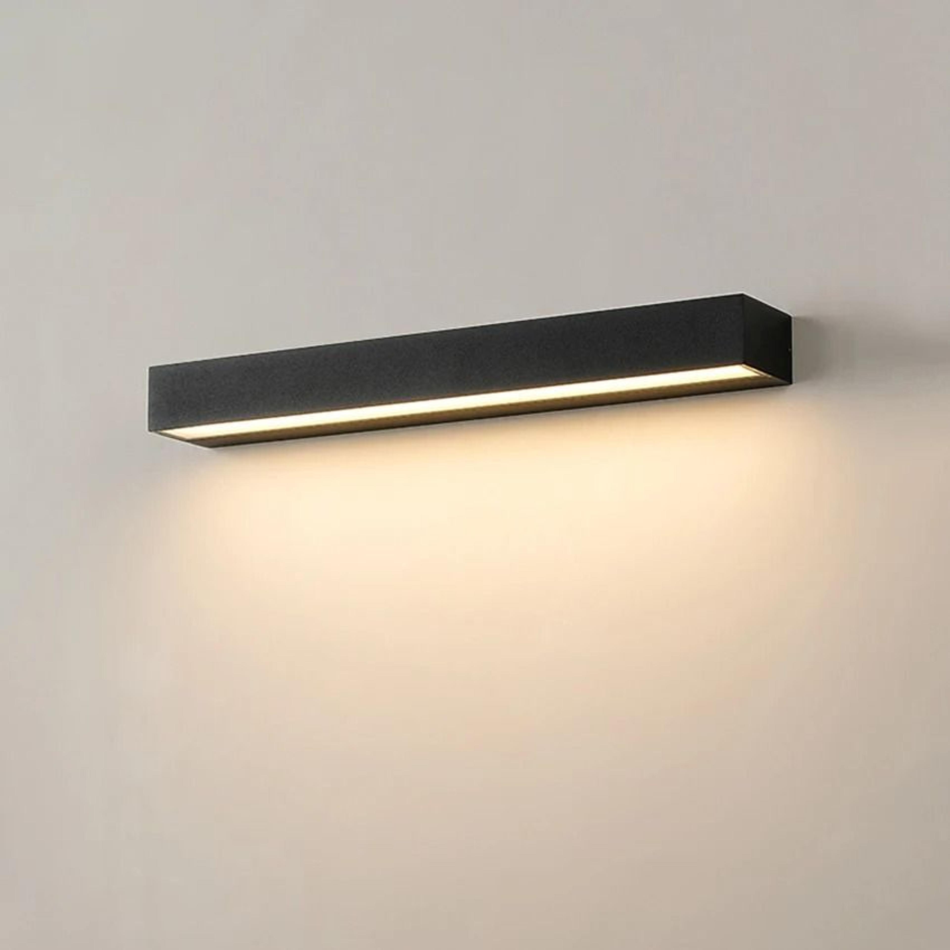 led outdoor strip wall light waterproof 12w 18w 30w