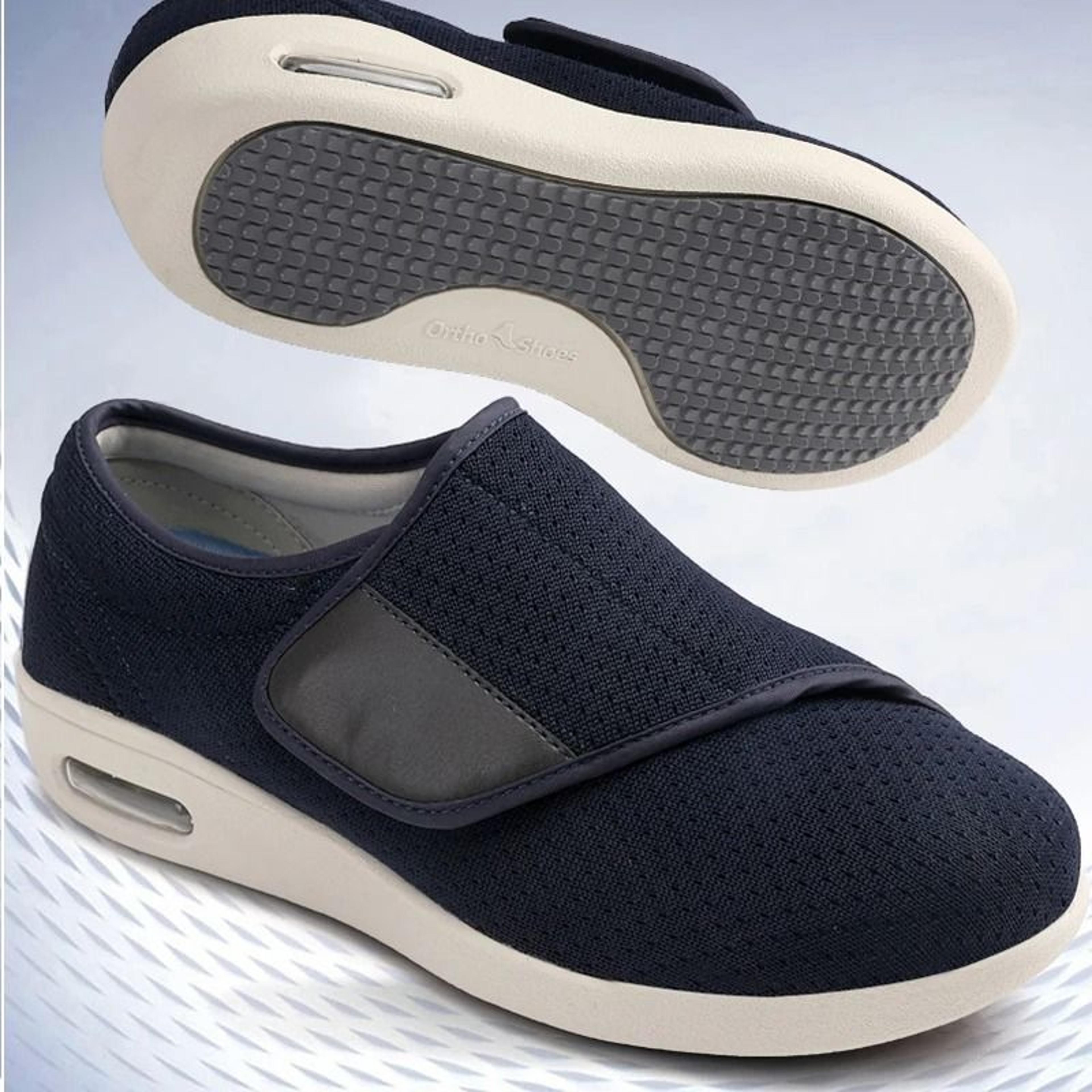 mens extra wide diabetic shoes with adjustable fit for swollen feet and foot pain relief
